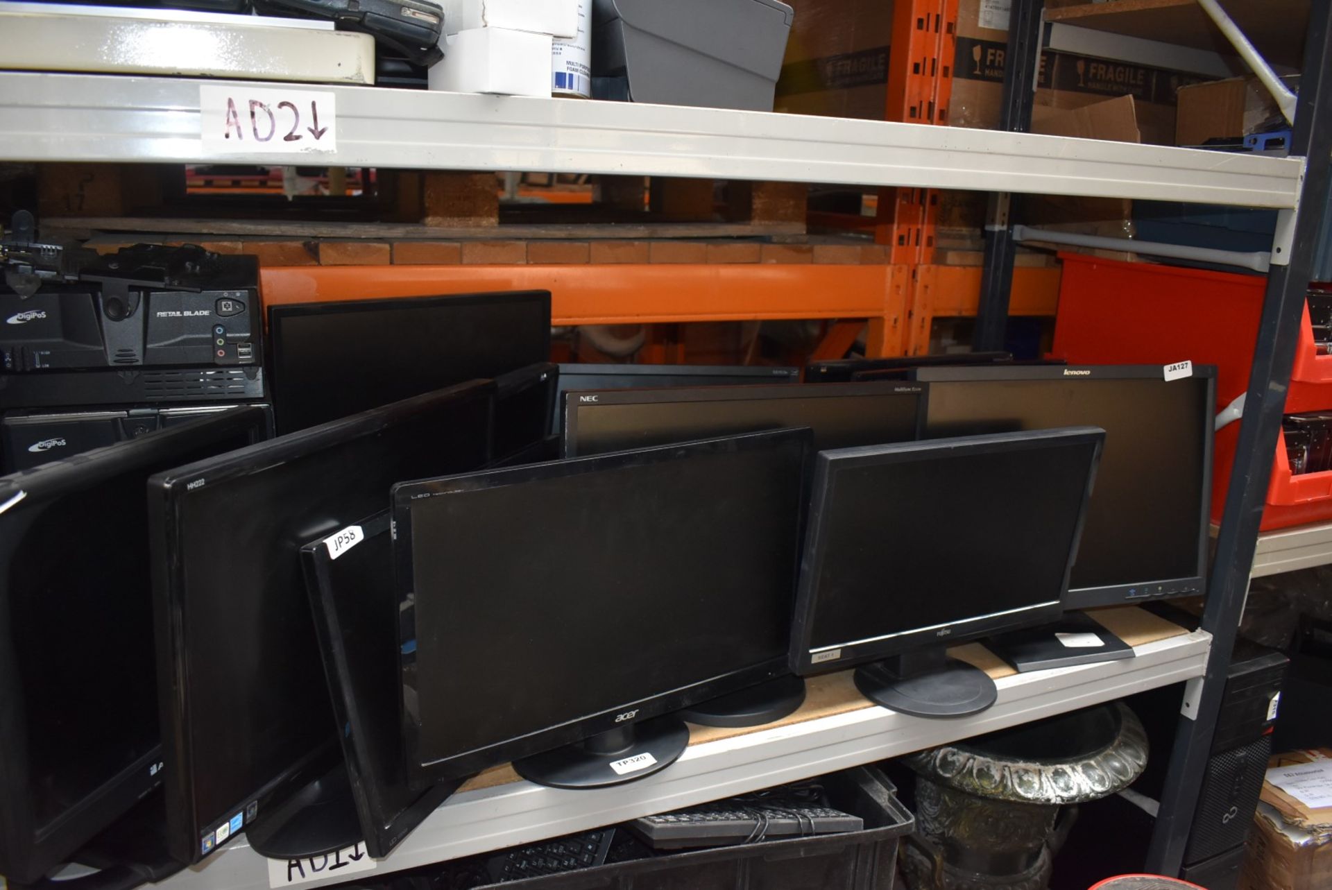 14 x Various Flat Screen Computer Monitors - Various Sizes Included - Removed From Various Office - Image 12 of 19