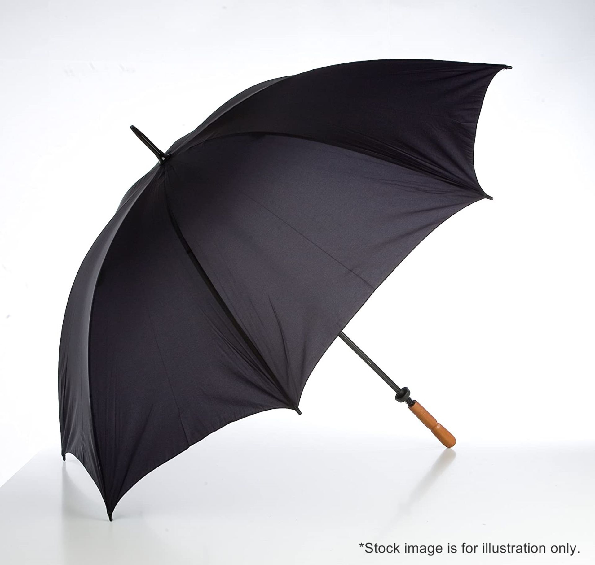 24 x Proline Golf Umbrellas - Colour: Plain Black - Brand New Sealed Stock - Dimensions: Length