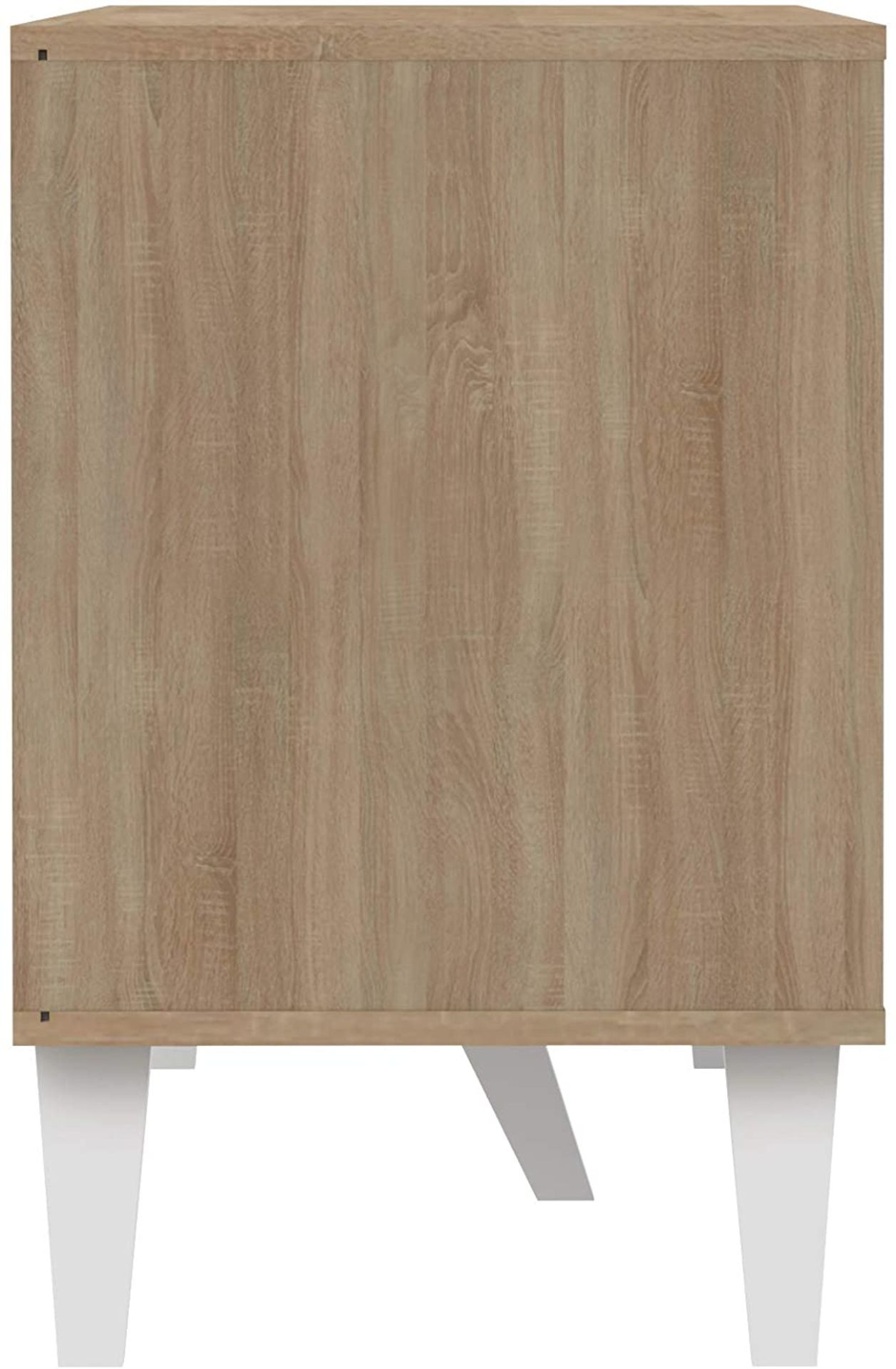 1 x Prism Moden 3-Door Sideboard With An Oak/White Finish - Dimensions: 61.8 x 149 x 40 cm - Made In - Image 7 of 7