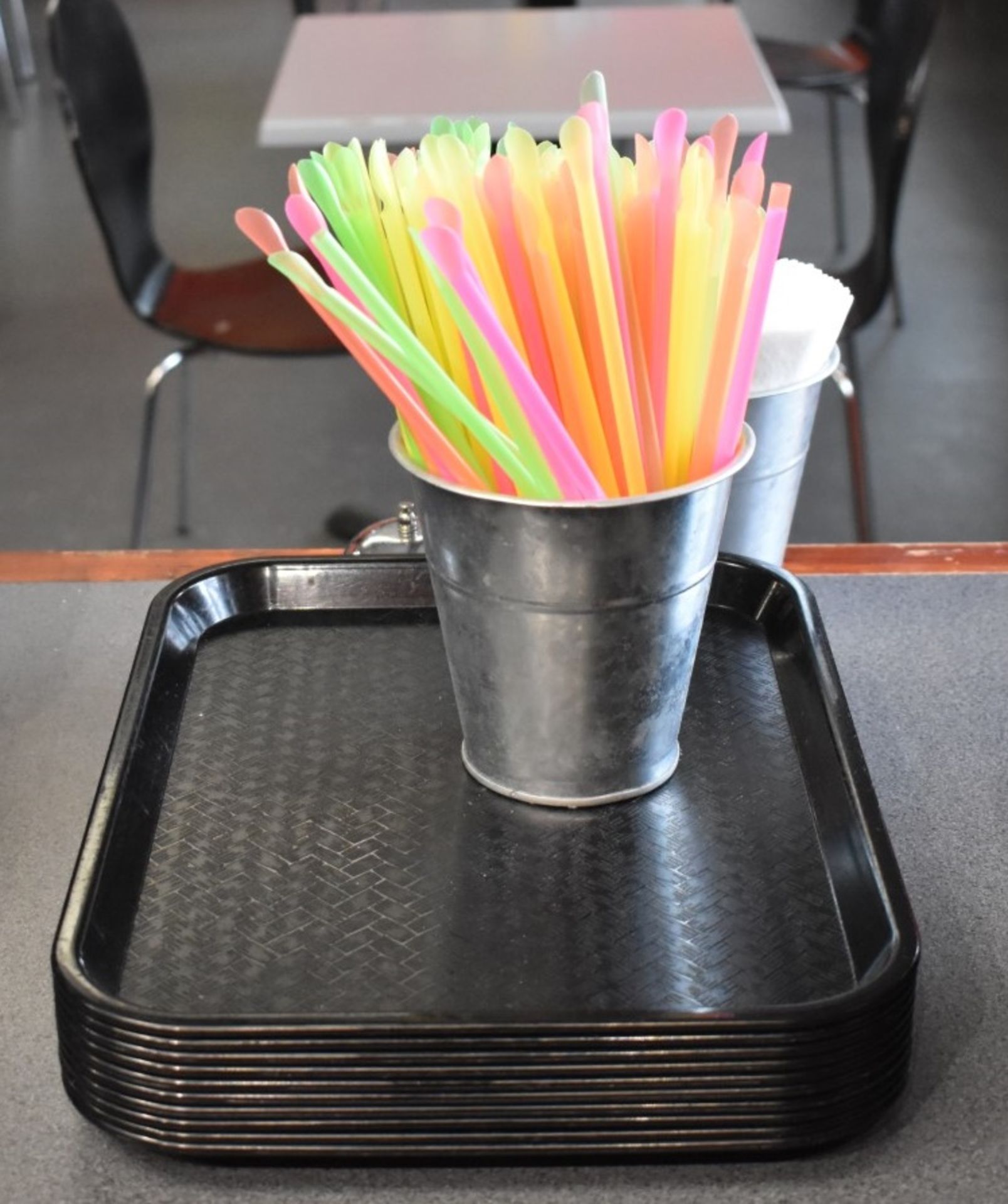 Large Assorted Collection of Restaurant Equipment Including Napkin Baskets, Glasses, Food Trays - Image 17 of 32