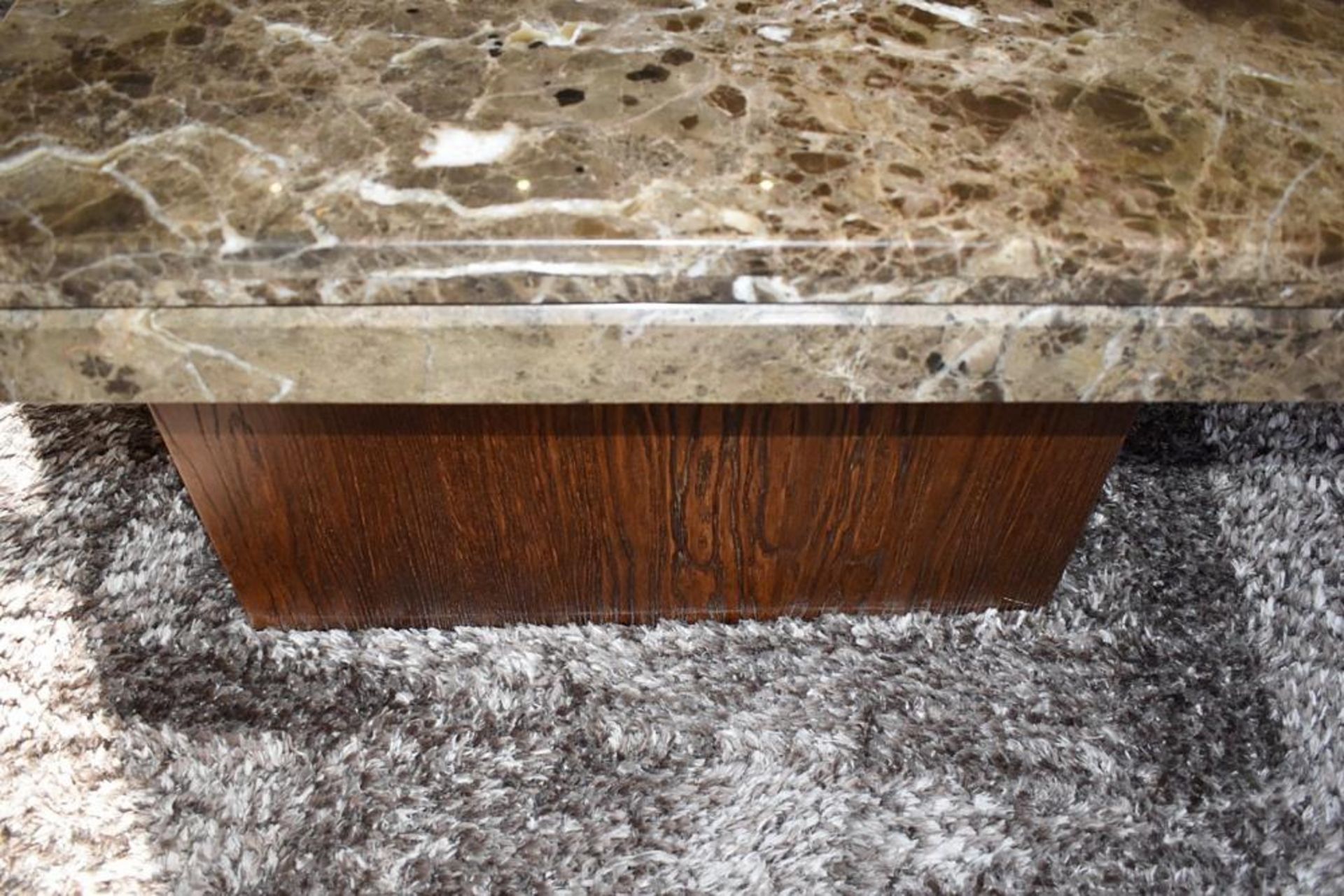 1 x Marble Topped Coffee Table - Dimensions: 124 x 84 x H45cm - Ref: ABR043 / BSR - CL491 *NO VAT* L - Bild 6 aus 7