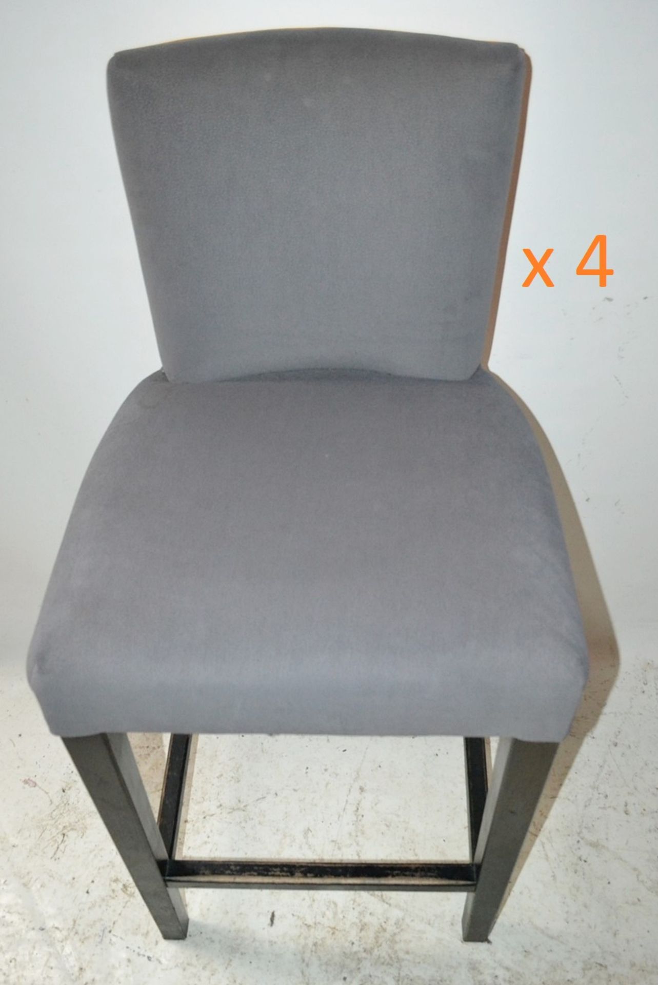 8 x Custom Made Velour Chesney Bar Stools - Ref: BLT389, BLT390 - CL458 - Location: WA14 - Image 14 of 18