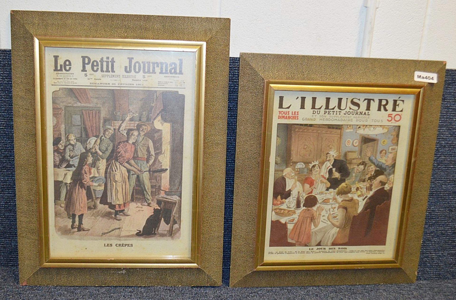 3 x Framed Art Prints Of Bygone Periodicals - Dimensions: W43 x H59 - Ref: Ma404 - CL481 - Location: