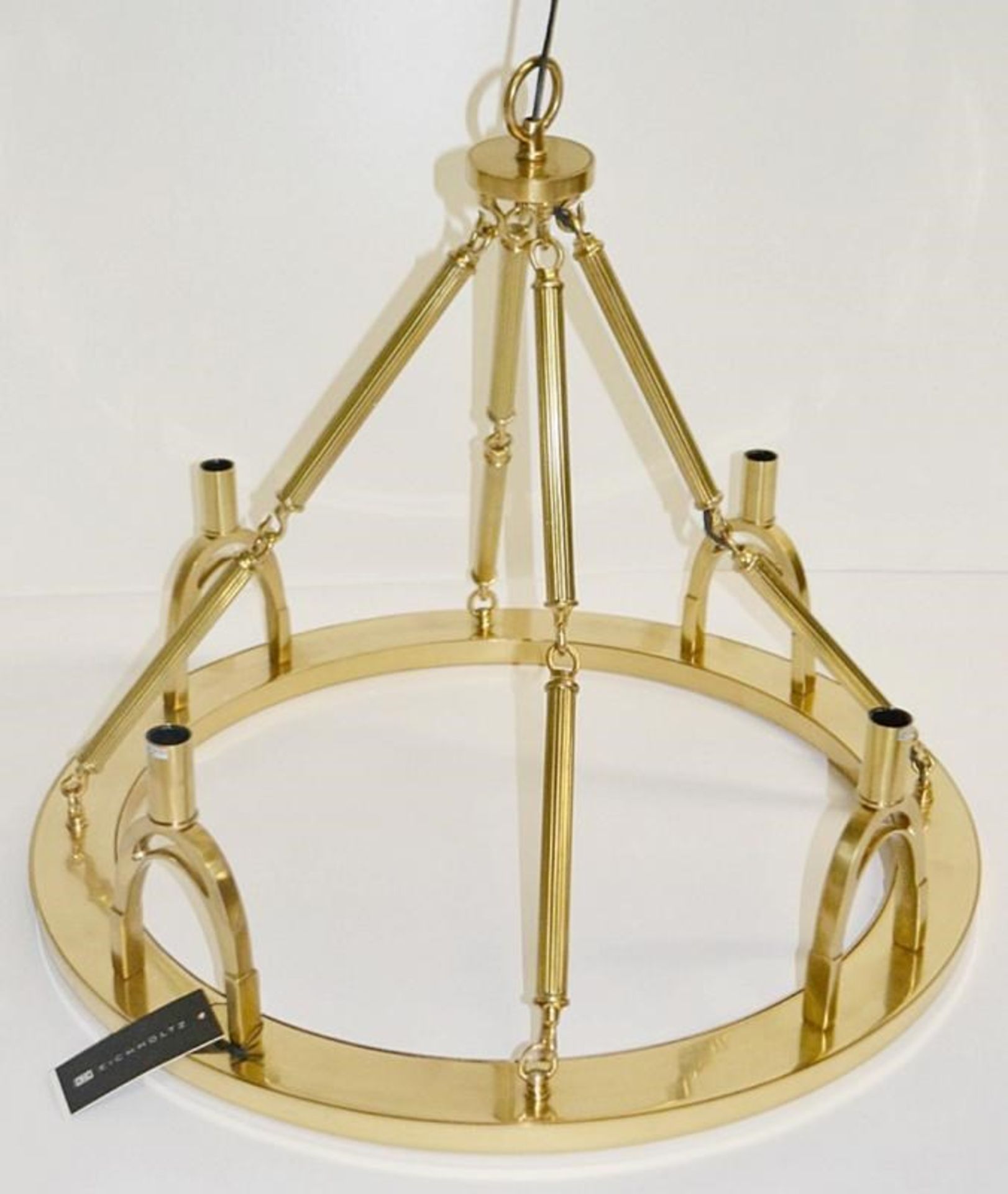 1 x Eichholtz 'Jigger' Equestrian-inspired Chandelier With An Aged Brass Finish - RRP £1,385 - Image 8 of 15