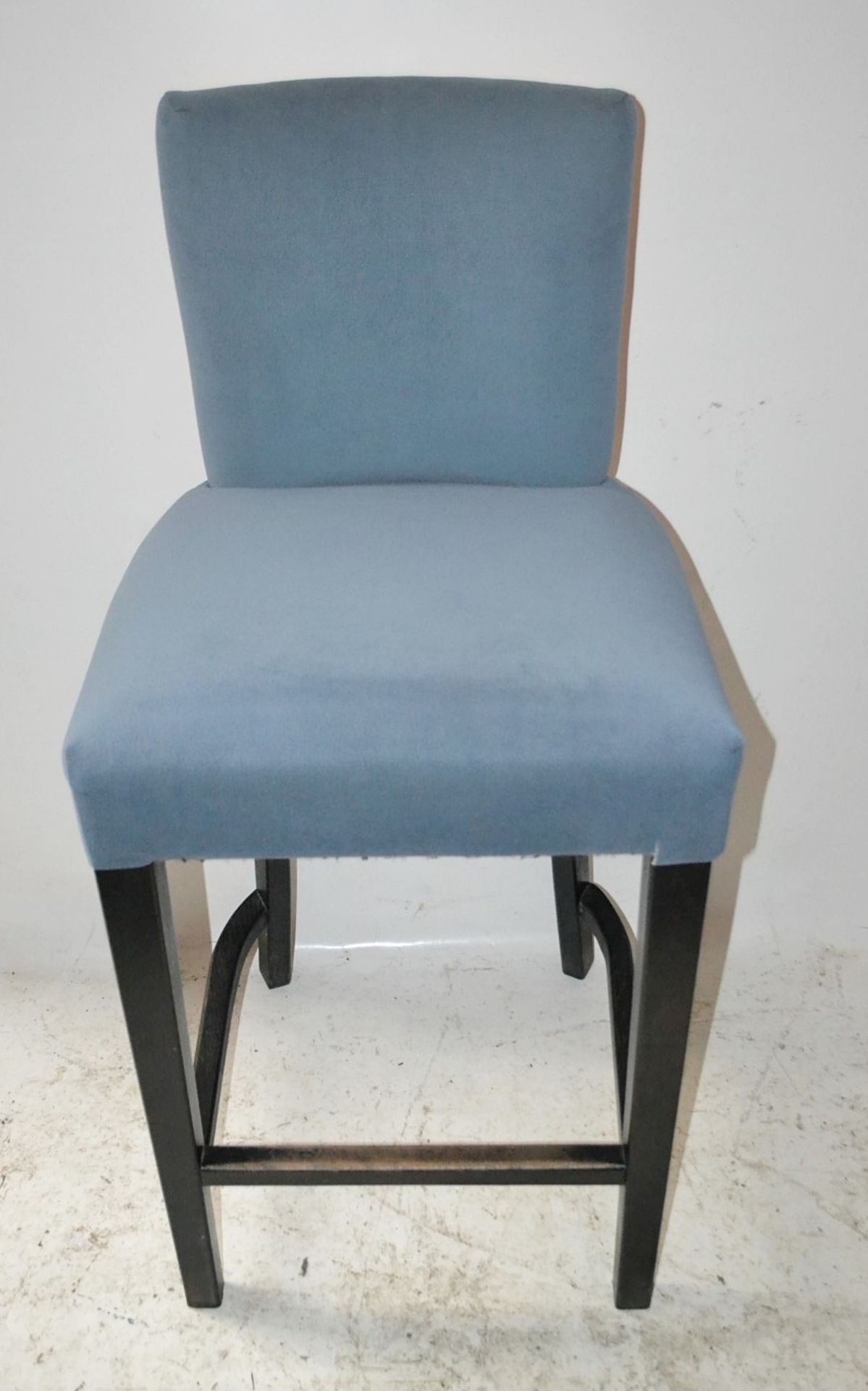 8 x Custom Made Velour Chesney Bar Stools - Ref: BLT389, BLT390 - CL458 - Location: WA14 - Image 5 of 18