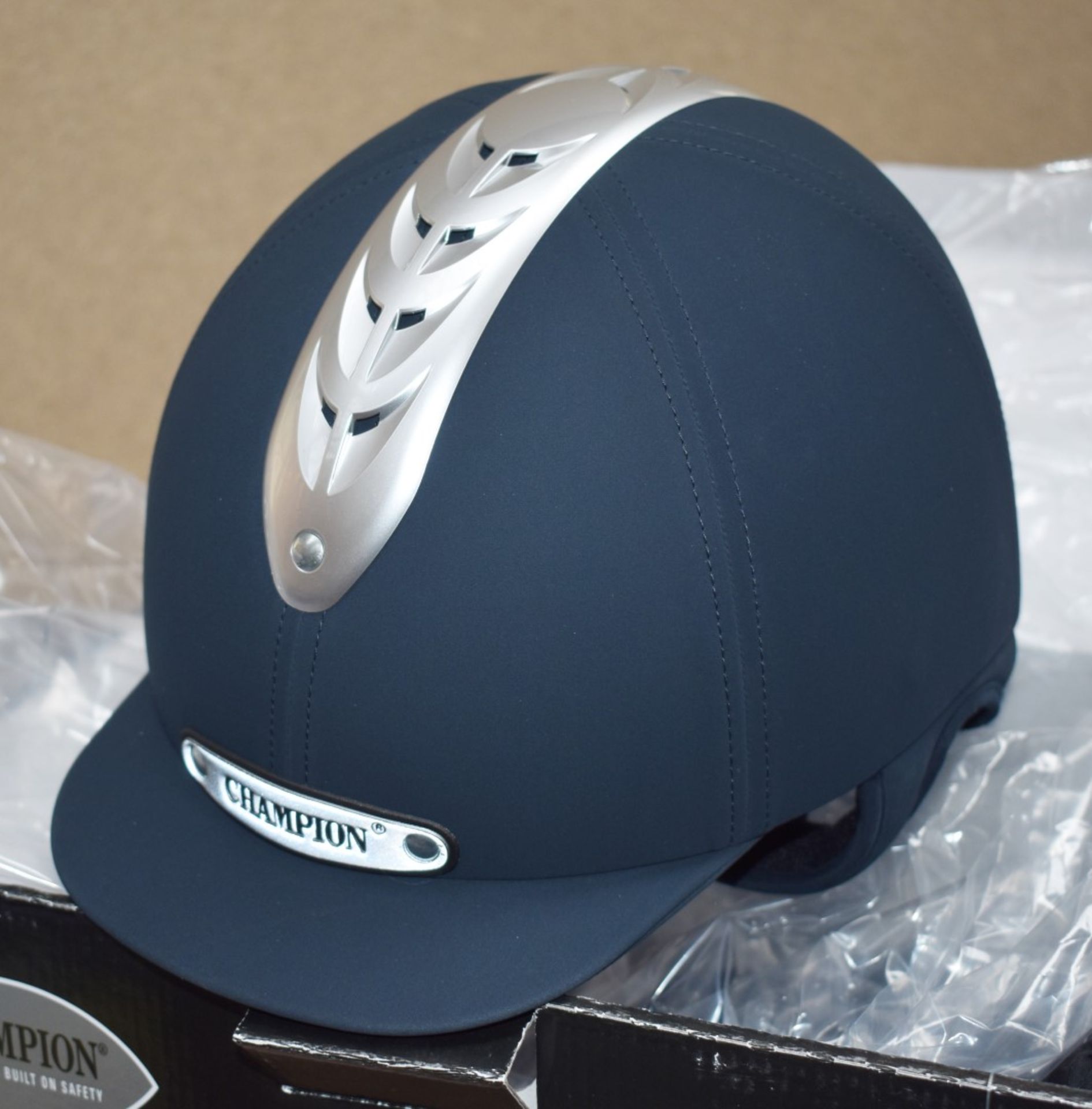 4 x Champion Ventair Evolution Horse Riding Hats - Various Sizes and Colours Included - Unused Boxed - Image 9 of 11