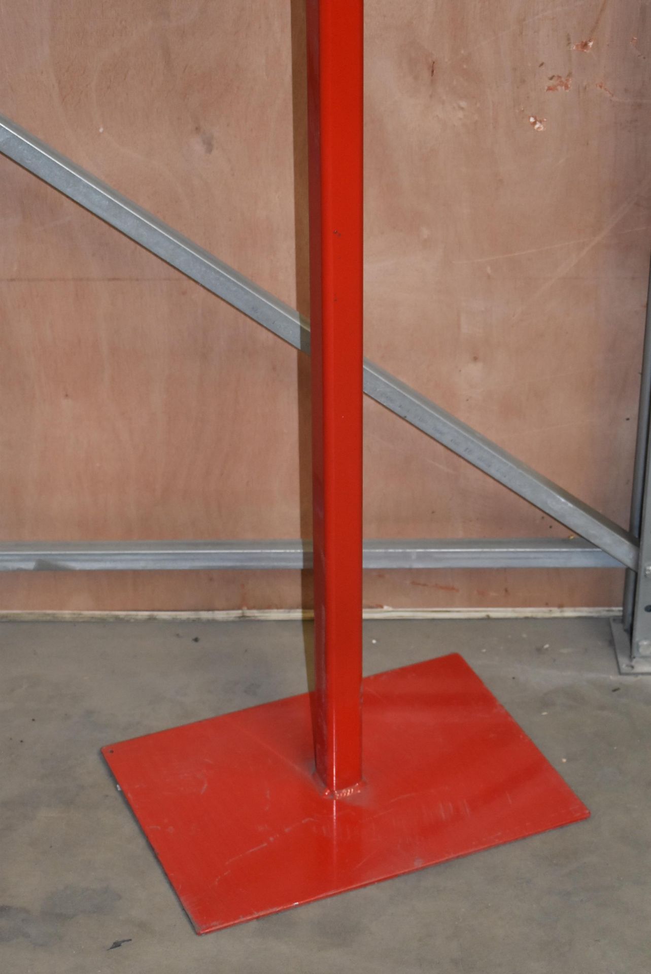 5 x Freestanding Heavy Duty Notice Stands in Red - Ideal For Social Distancing Warning Signs - - Image 4 of 7