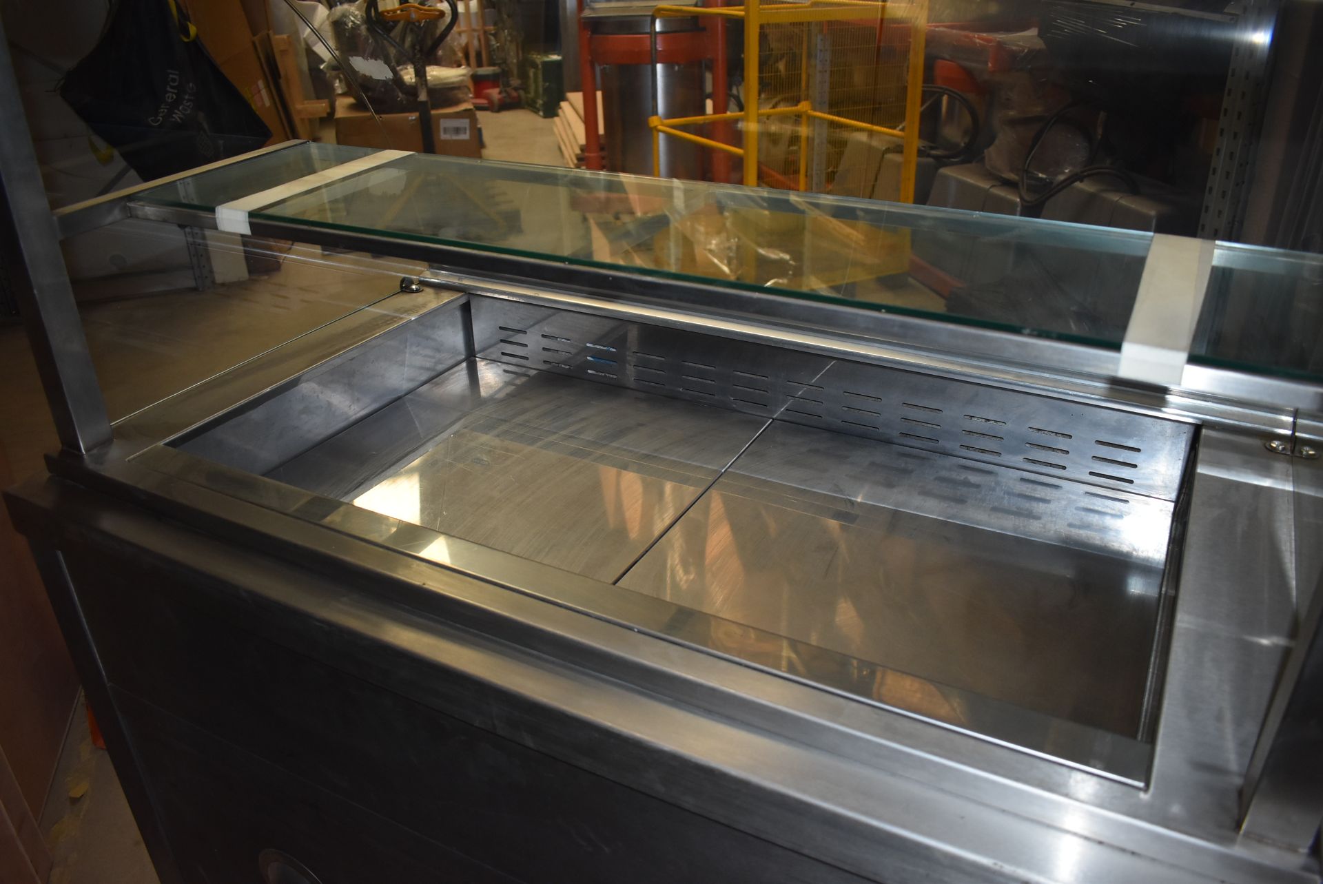 1 x Moffat Refrigerated Display Unit on Castors - Stainless Steel With Glass Display For Cold - Image 8 of 14