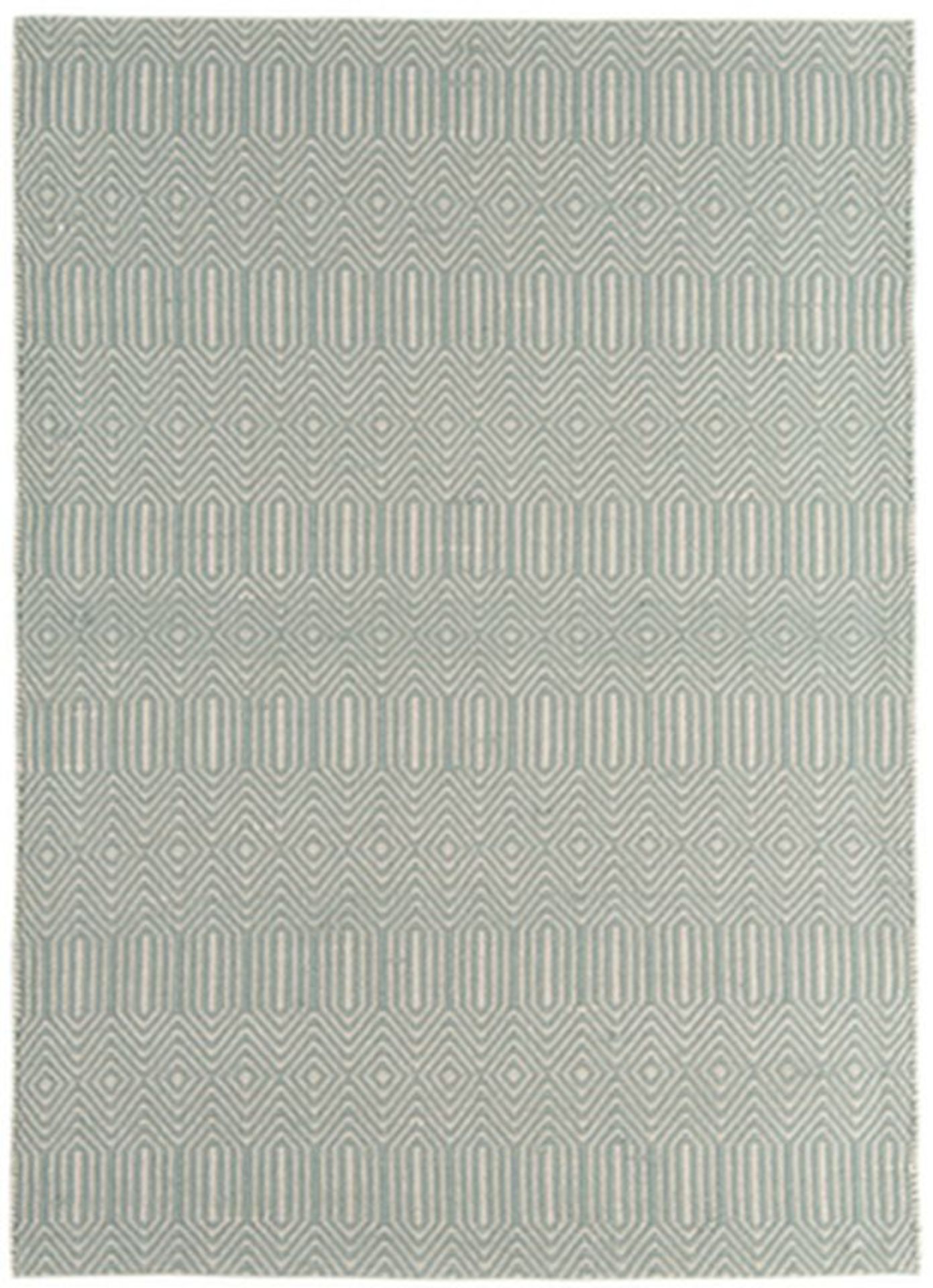 1 x Asiatic Sloan Wool Rich Runner Rug - Colour: Duck Egg - Dimensions: 60 x 200cm - New Sealed - Image 5 of 5