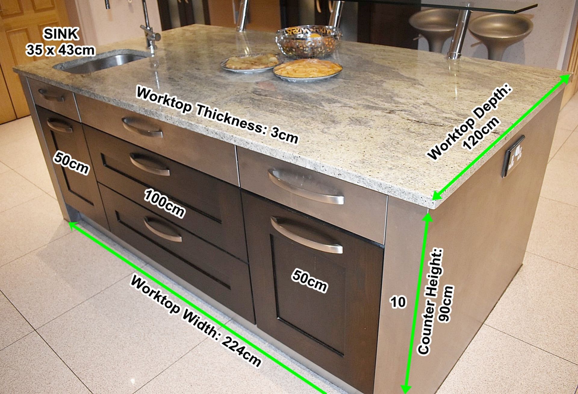 1 x Siematic Fitted Kitchen With Integrated Miele Appliances And Breakfast Island - Used In Good Ove - Image 5 of 70