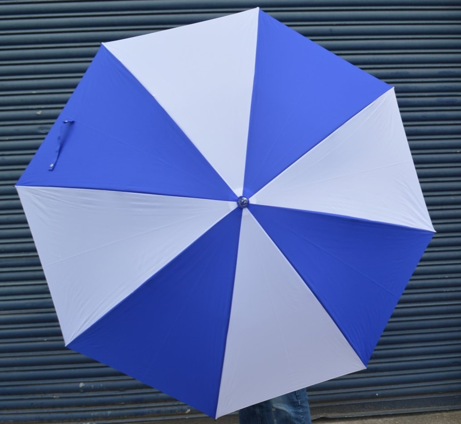 24 x Proline Golf Umbrellas - Colour: Royal Blue And White - Brand New Sealed Stock - Dimensions: