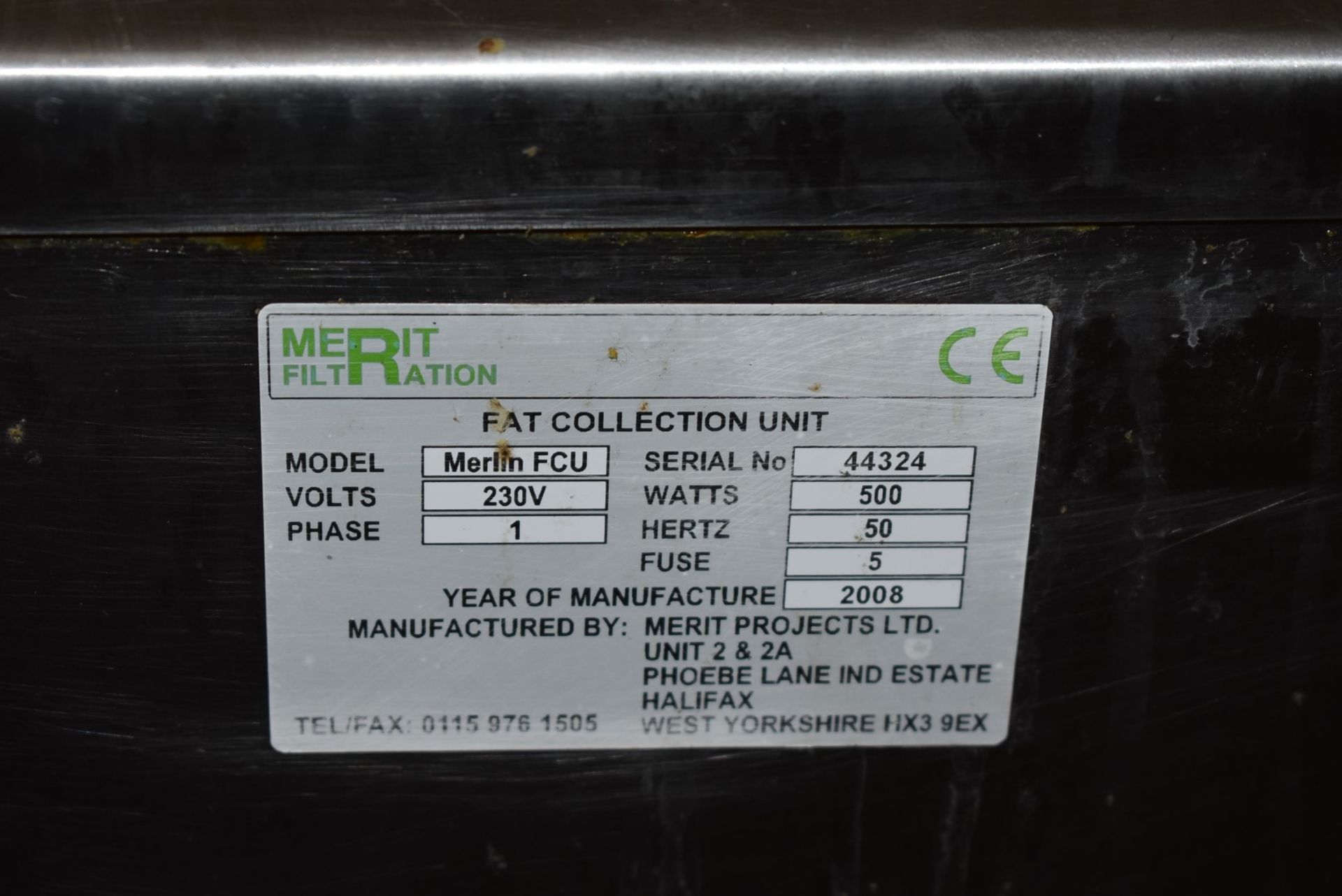 1 x Merlin FCU Fat Collection Unit For Commercial Kitchens - CL232 - Ref LF294 E2A - Location: - Image 7 of 7