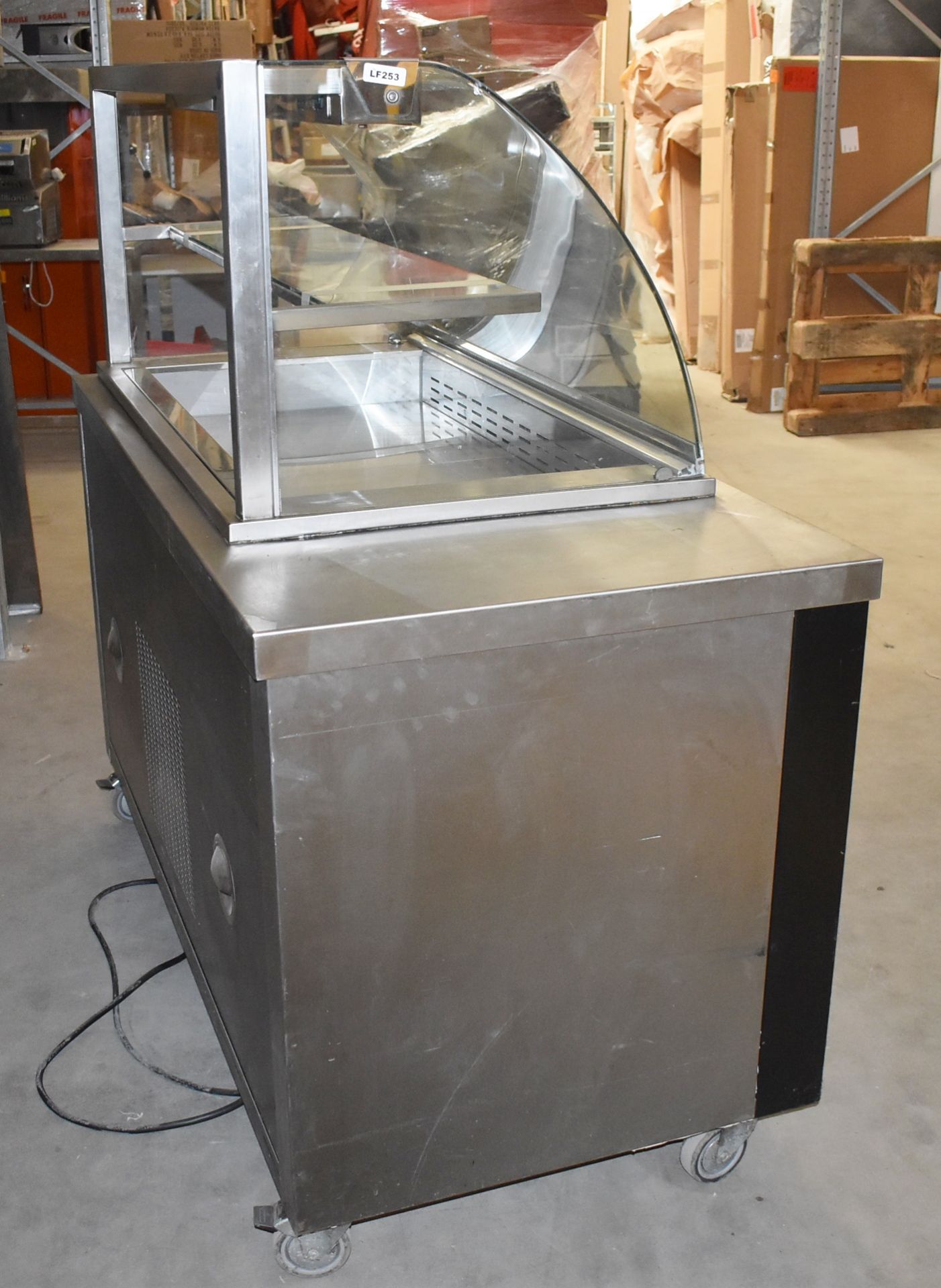 1 x Moffat Refrigerated Display Unit on Castors - Stainless Steel With Glass Display For Cold - Image 7 of 14