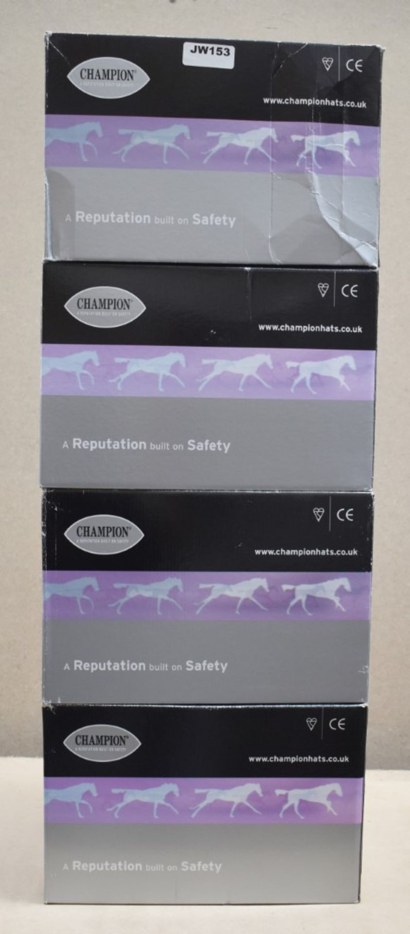 4 x Champion Ventair Evolution Horse Riding Hats - Various Sizes and Colours Included - Unused Boxed - Image 2 of 11