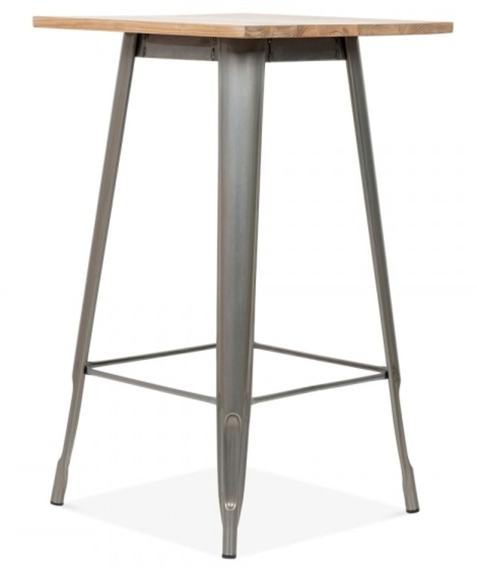 1 x Xavier Pauchard Inspired Industrial Metal Bar Table - Dimensions: 60x60xH103cm - Brand New - Image 3 of 5