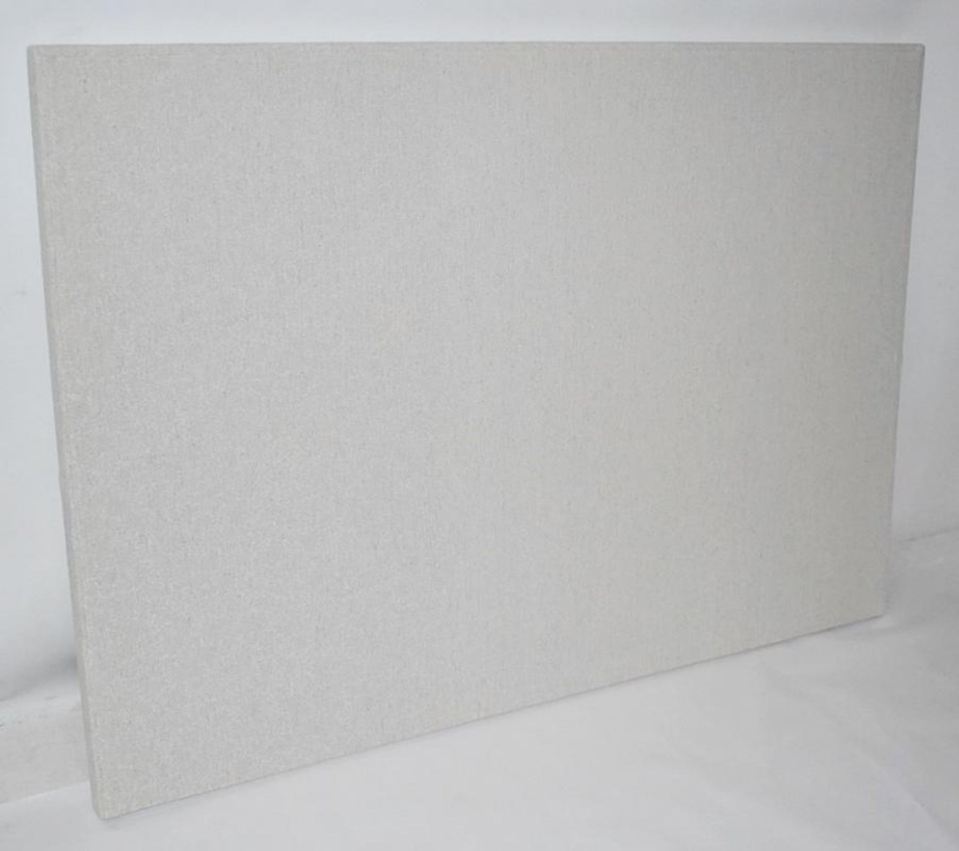 1 x VISPRING 'Muses' Luxury Upholstered Kingsize Headboard In A Pale Neutral Tone - Dimensions: W150 - Bild 2 aus 5