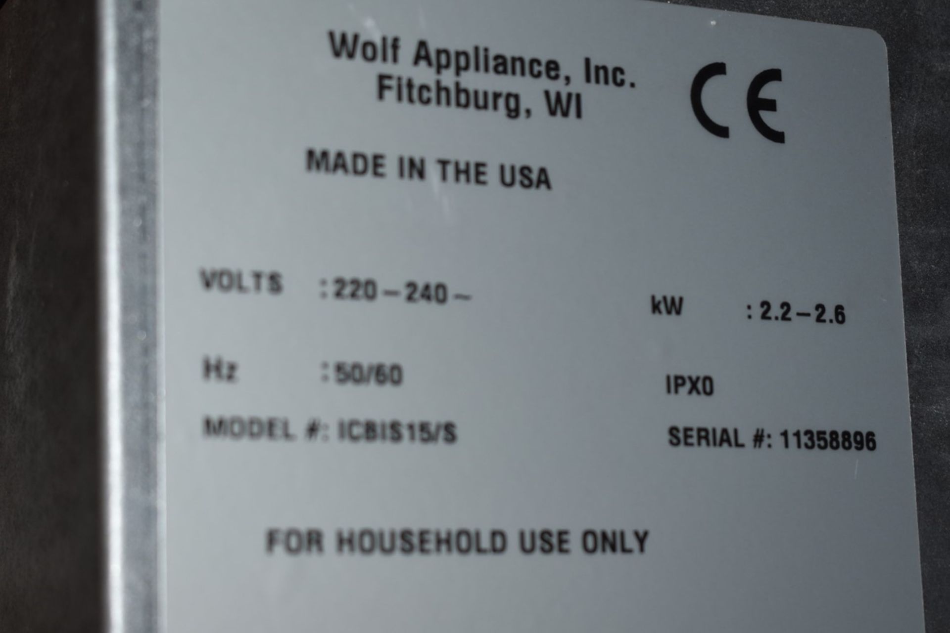 1 x Wolf Integrated Electric Steamer Module - Model ICBIS15/S - Stainless Steel Finish With Glass - Image 4 of 7