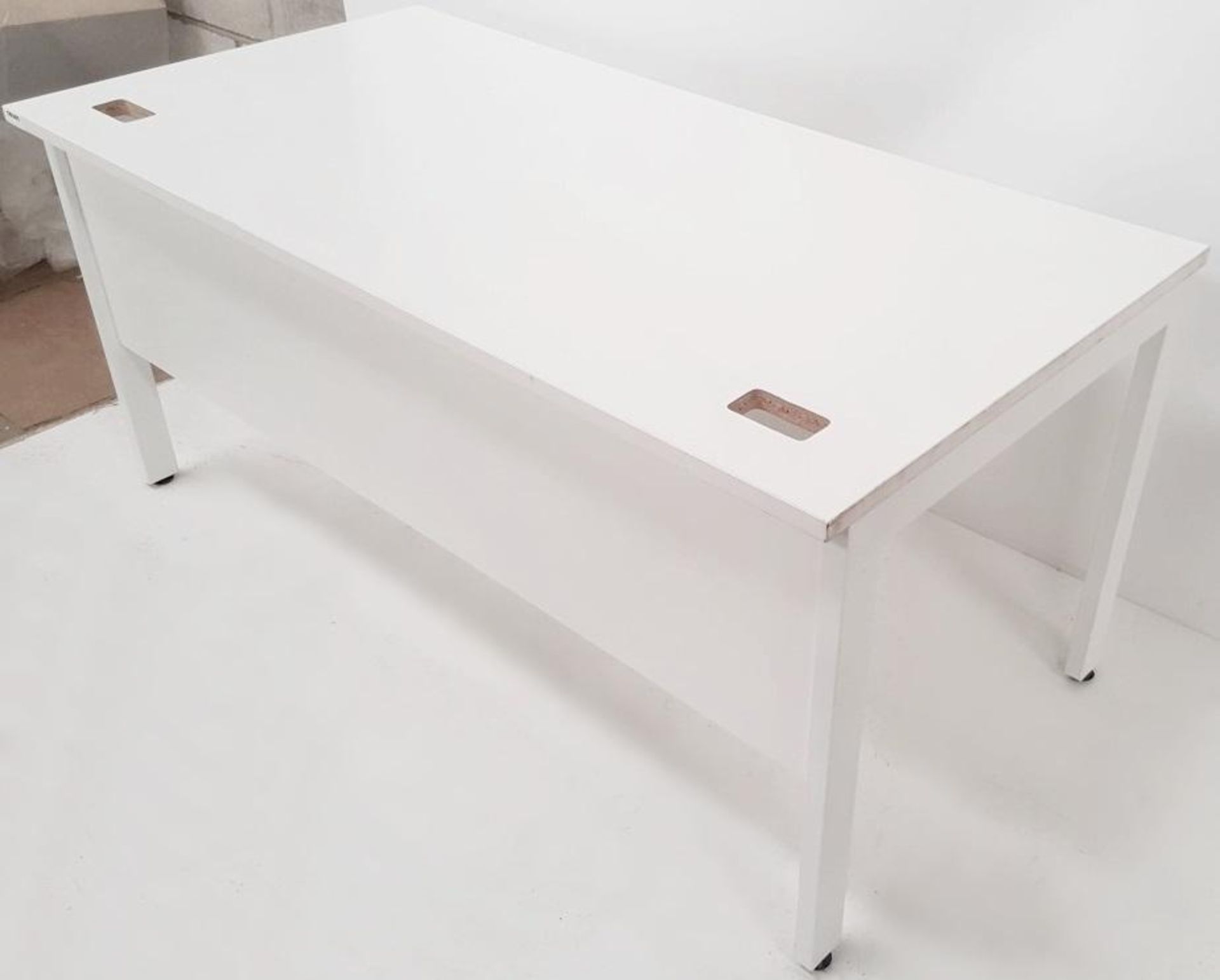 1 x Large Premium Office Desk In White - Used, In Good Condition - Dimensions: W160 x W80 x H74cm -