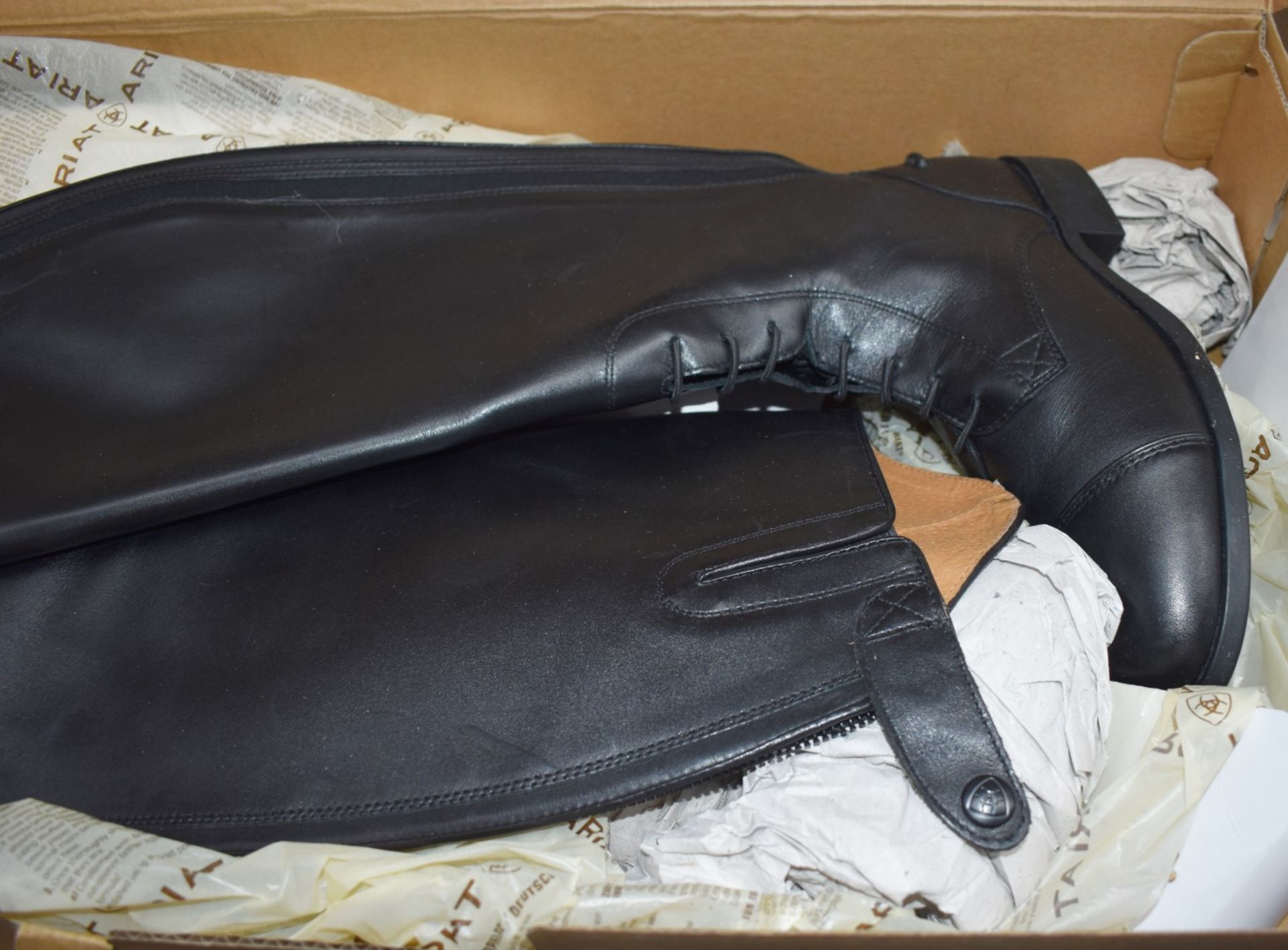 1 x Pair of Ariat Heritage Contour Field Zip Horse Riding Boots - Size 4.5 - Ex Display Boxed - Image 5 of 5