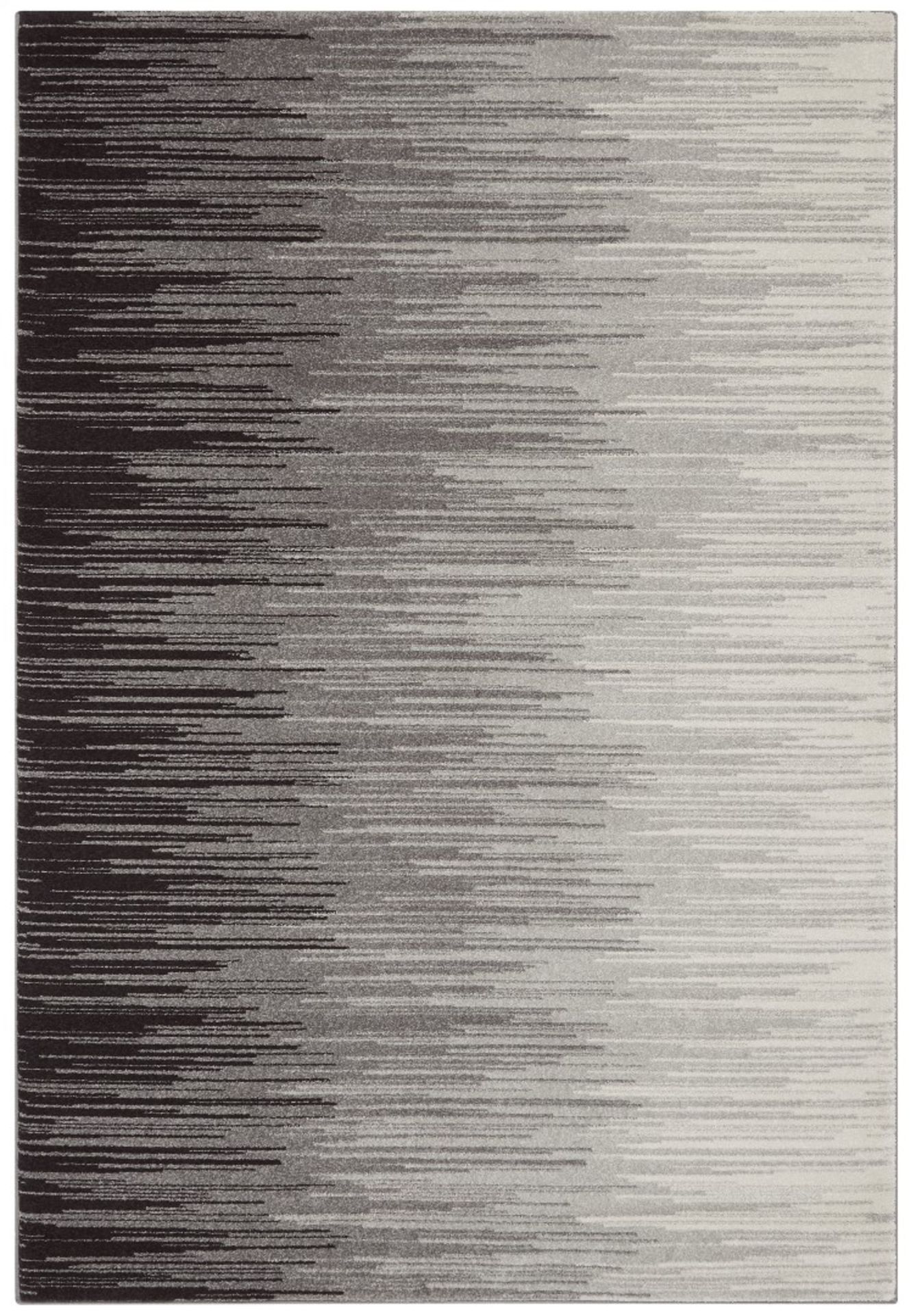 1 x Asiatic NOVA Rug With Abstract Stripes In Grey - Dimensions: 120 x 170cm - Brand New Stock - Image 2 of 6