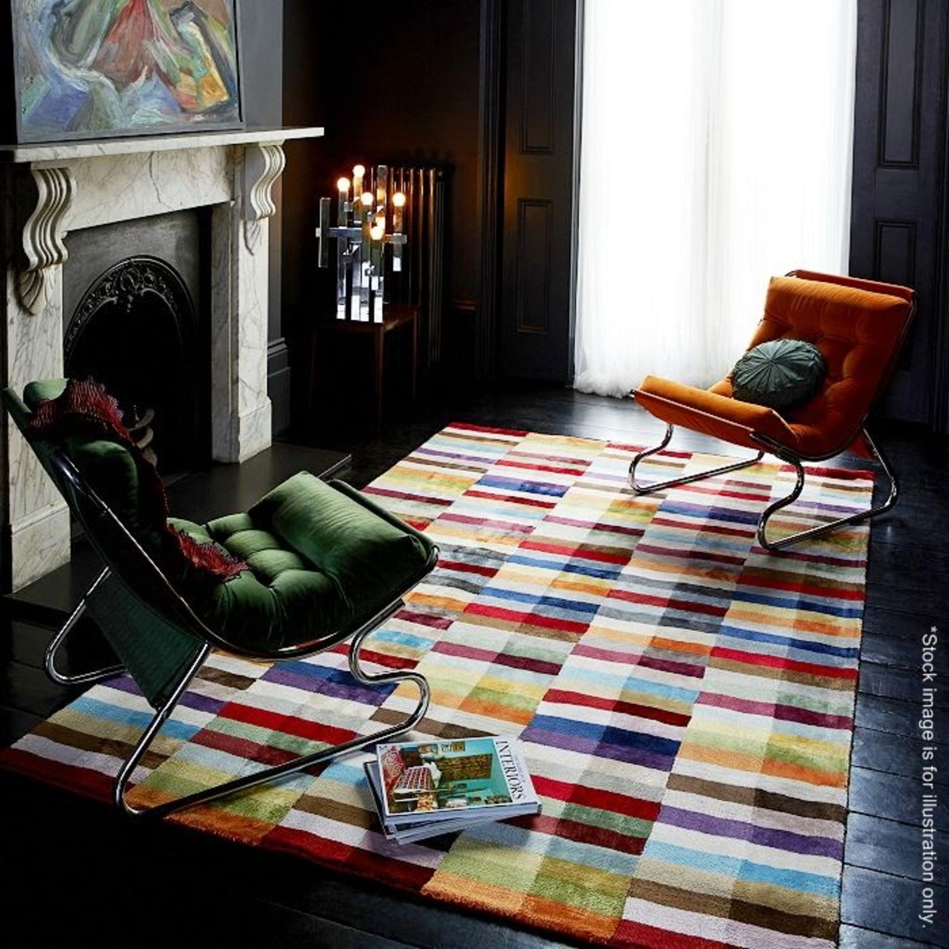 1 x Asiatic DECO Multi-coloured Rug - Hand Woven In India - Dimensions: 160 x 230cm - RRP £489.99