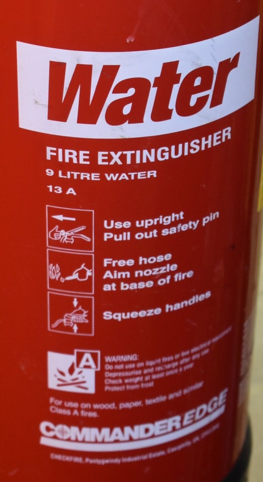 1 x 6 Litre Water Fire Extinguisher - CL520 - Location: London W10 - Image 2 of 2