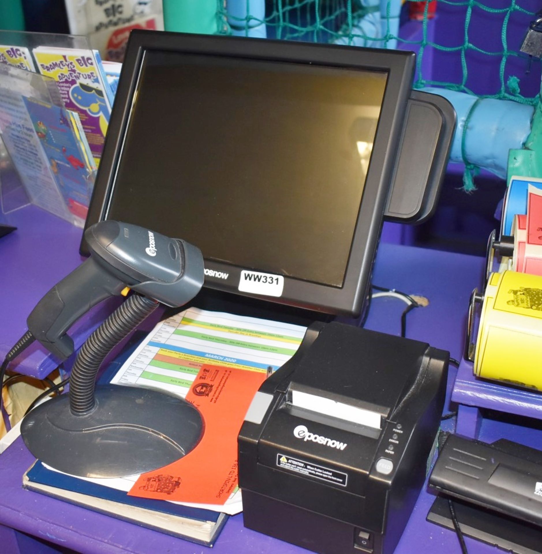 1 x Epos Now 15.1 Inch Point of Sale Touchscreen Terminal With Cash Drawer, Receipt Printer, Barcode - Image 2 of 8