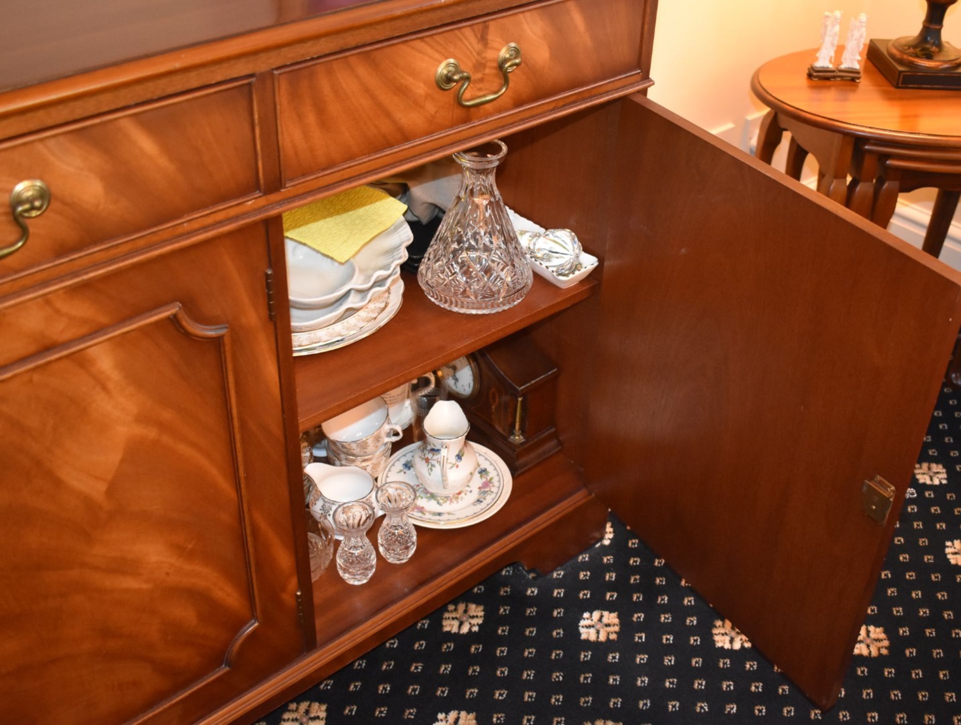 1 x Brights of Nettlebed Mahogany Dining Sideboard With Three Drawers Over Three Cupboards - - Image 10 of 13