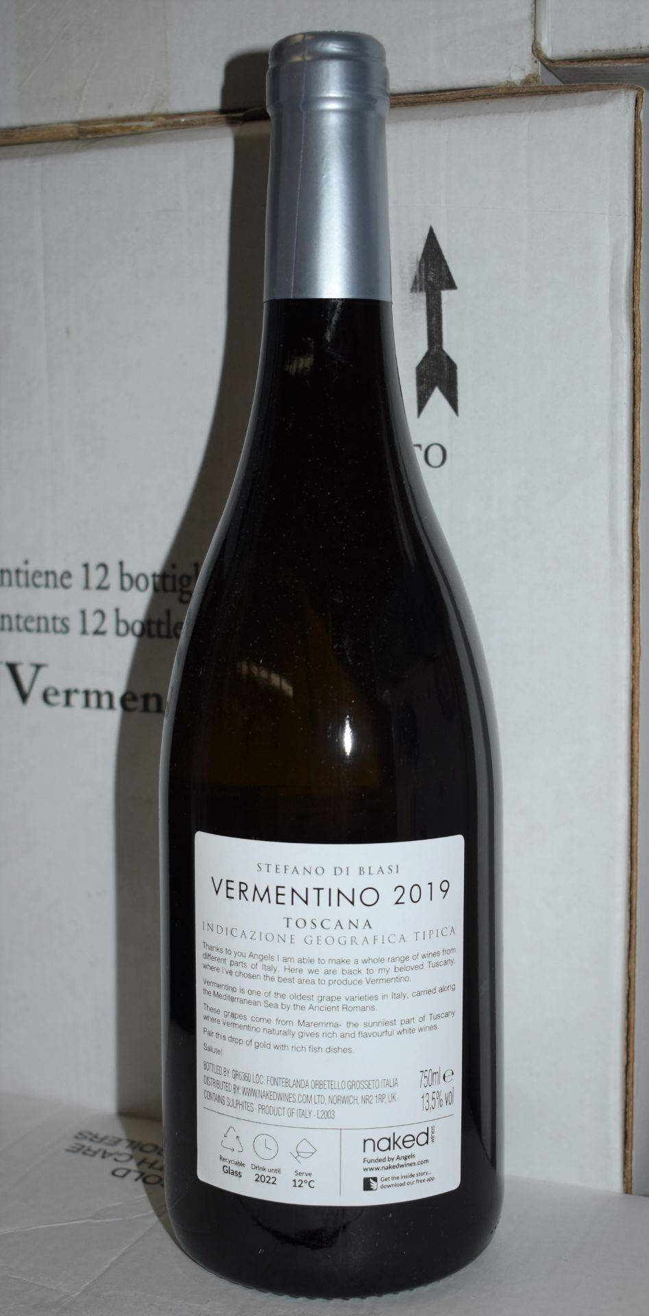 12 x Bottles of Stefano Di Blasi 2019 Vermentino Toscana 13.5% Wine - 750ml Bottles - Drink Until - Image 3 of 7