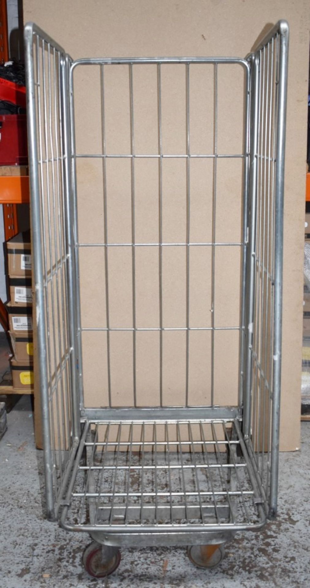 1 x Roller Cage With Heavy Duty Castors - Demountable With Three Sides - Ideal For Storing and - Image 7 of 9