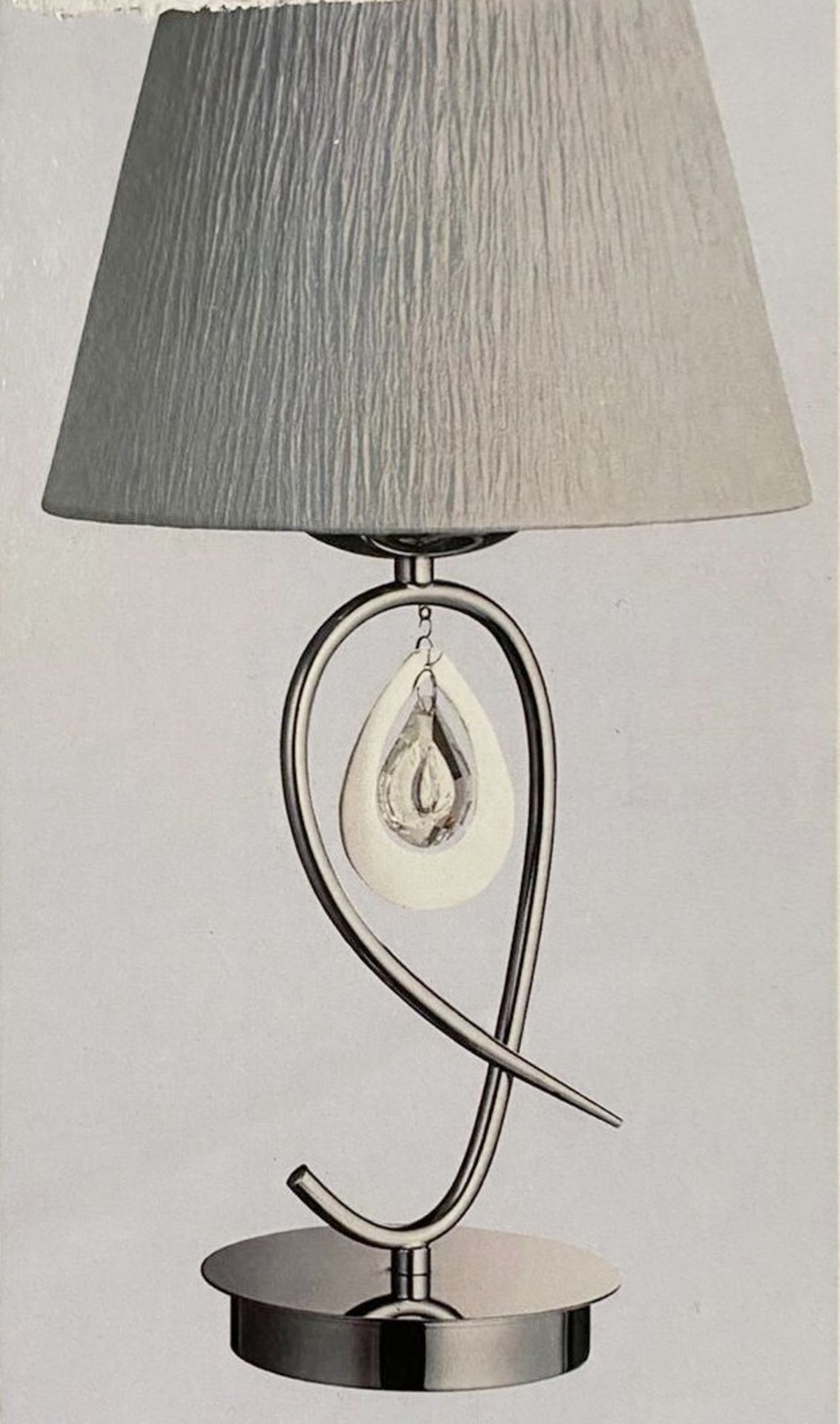 1 x Searchlight Table Lamp in chrome - Ref: 2021CC - New and Boxed - RRP £80