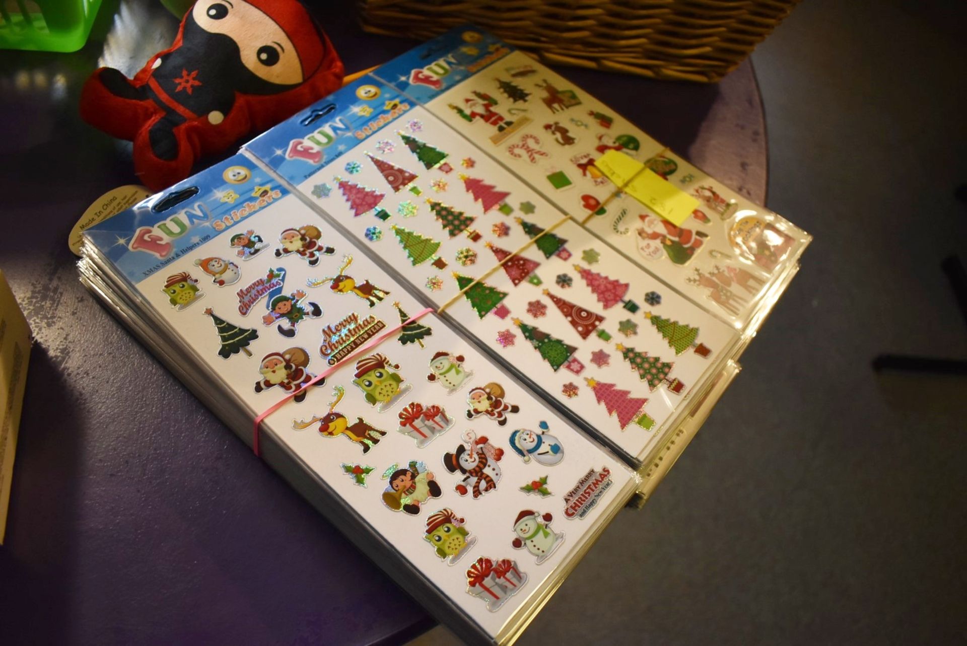 Assorted Collection of Children's Toys - Includes Wooden Toys, Wall Clocks, Soft Toys, Sticker Packs - Image 2 of 8