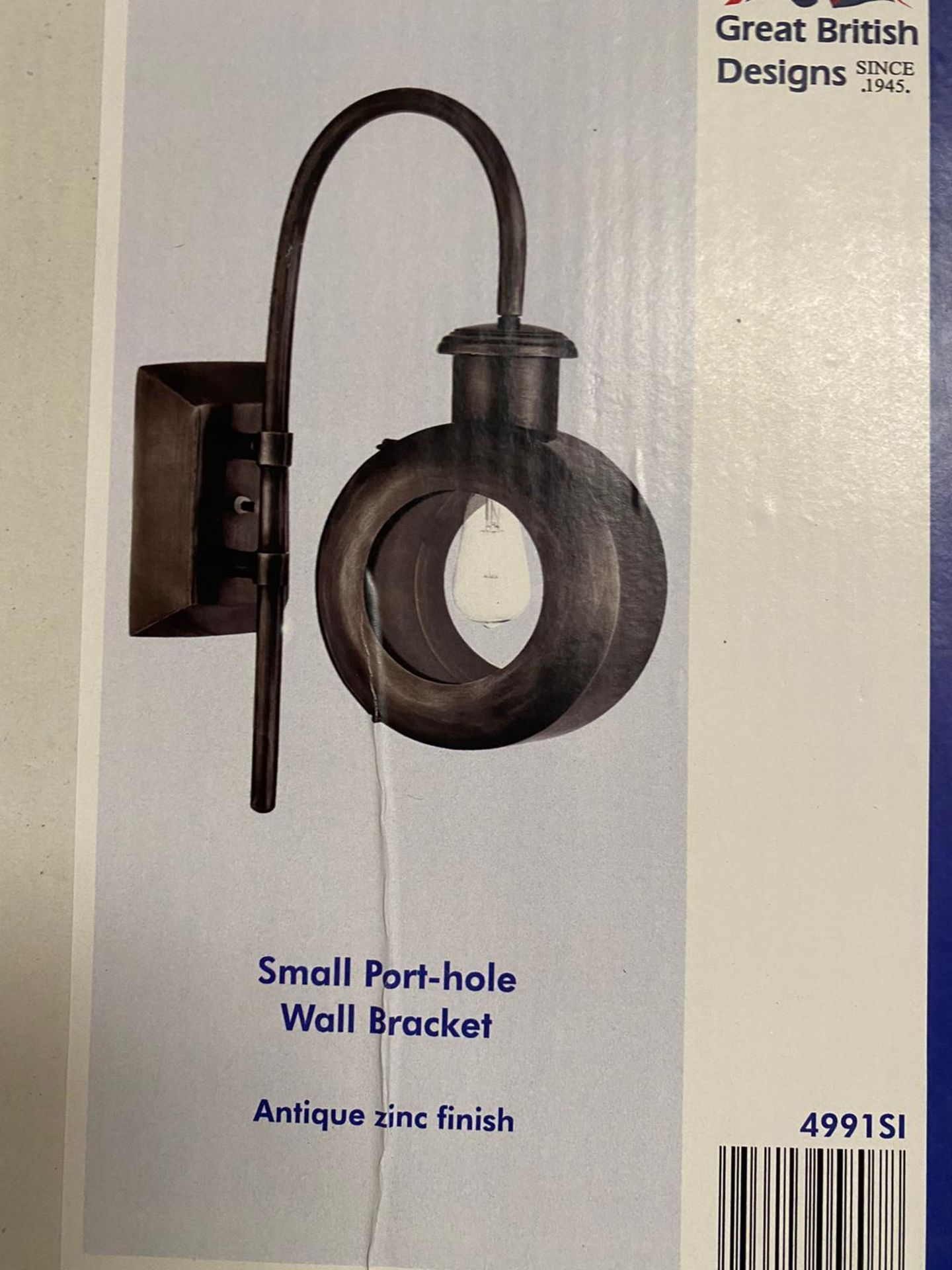 1 x Searchlight Small Port-Hole Wall bracket - Ref: 4991SI - New and Boxed - RRP: £75 - Bild 2 aus 4