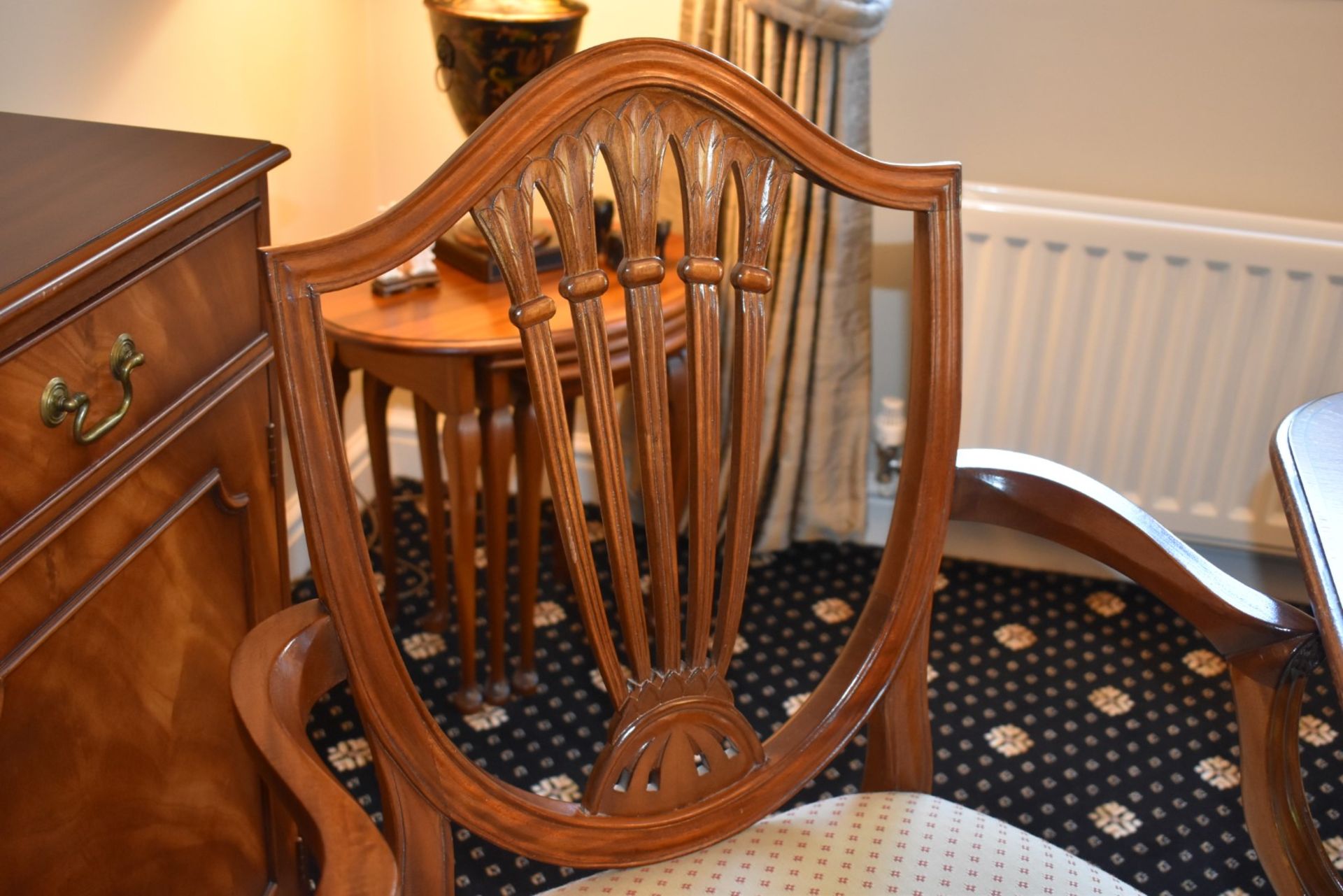 1 x Brights of Nettlebed Twin Pedestal Extending Mahogany Dining Table With Vener Parameter and - Image 33 of 33