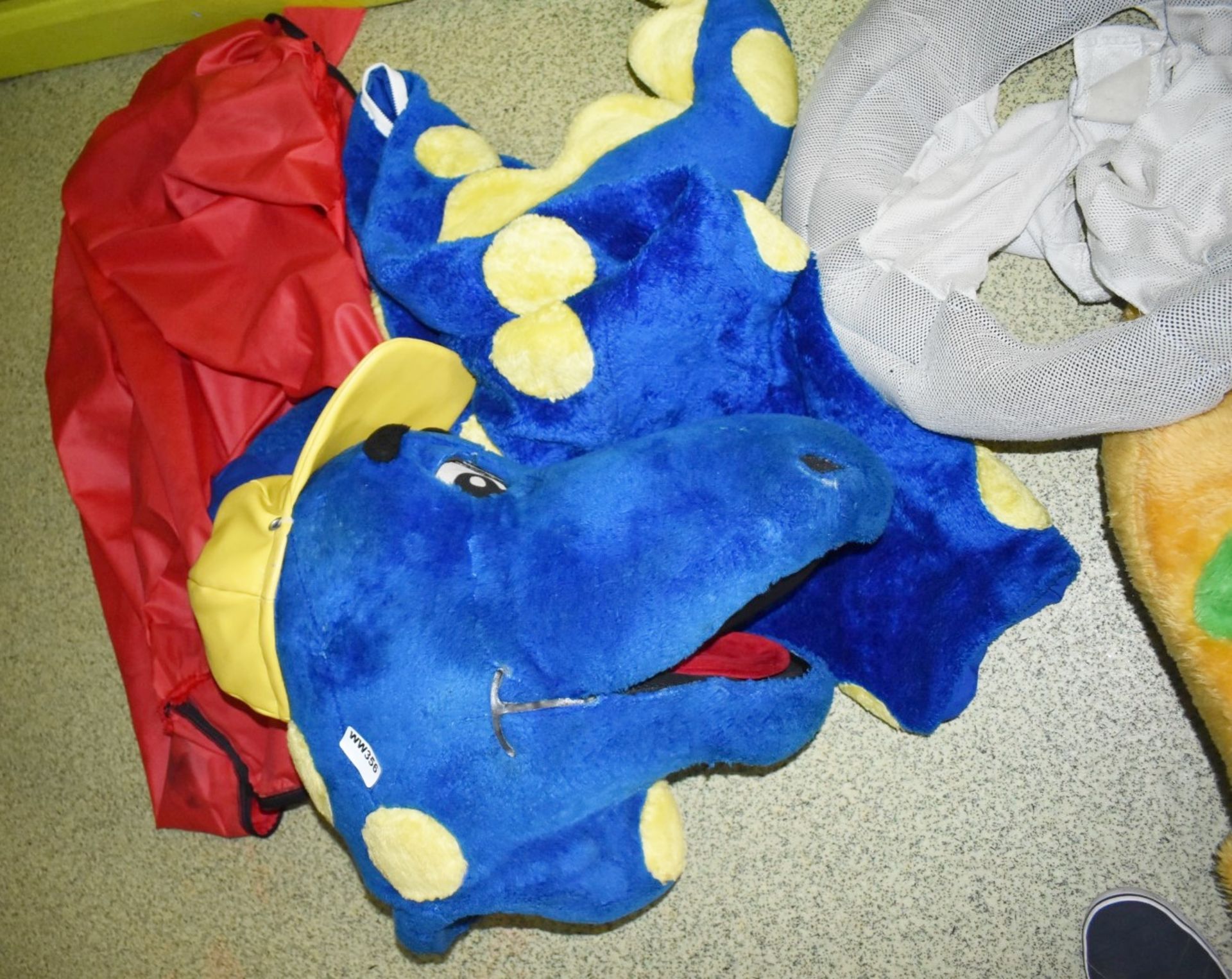 2 x Dinosaur Mascot Suits - Includes Body Suits, Heads, Feet and Protective Carry Bags - Image 6 of 7