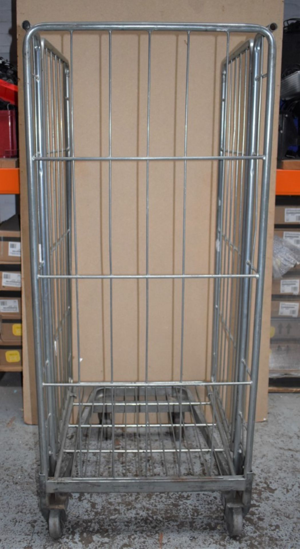 1 x Roller Cage With Heavy Duty Castors - Demountable With Three Sides - Ideal For Storing and - Image 9 of 9