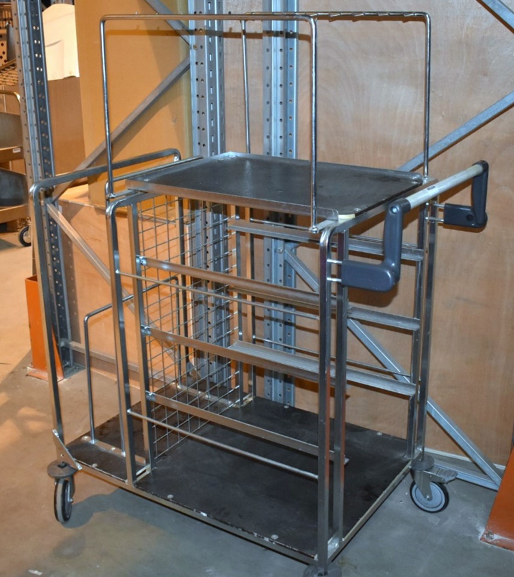 1 x Mobile Warehouse Picking / Transport Trolley - Dimensions: H108/143 x W104 x D64cm - CL533 - Ref - Image 2 of 9