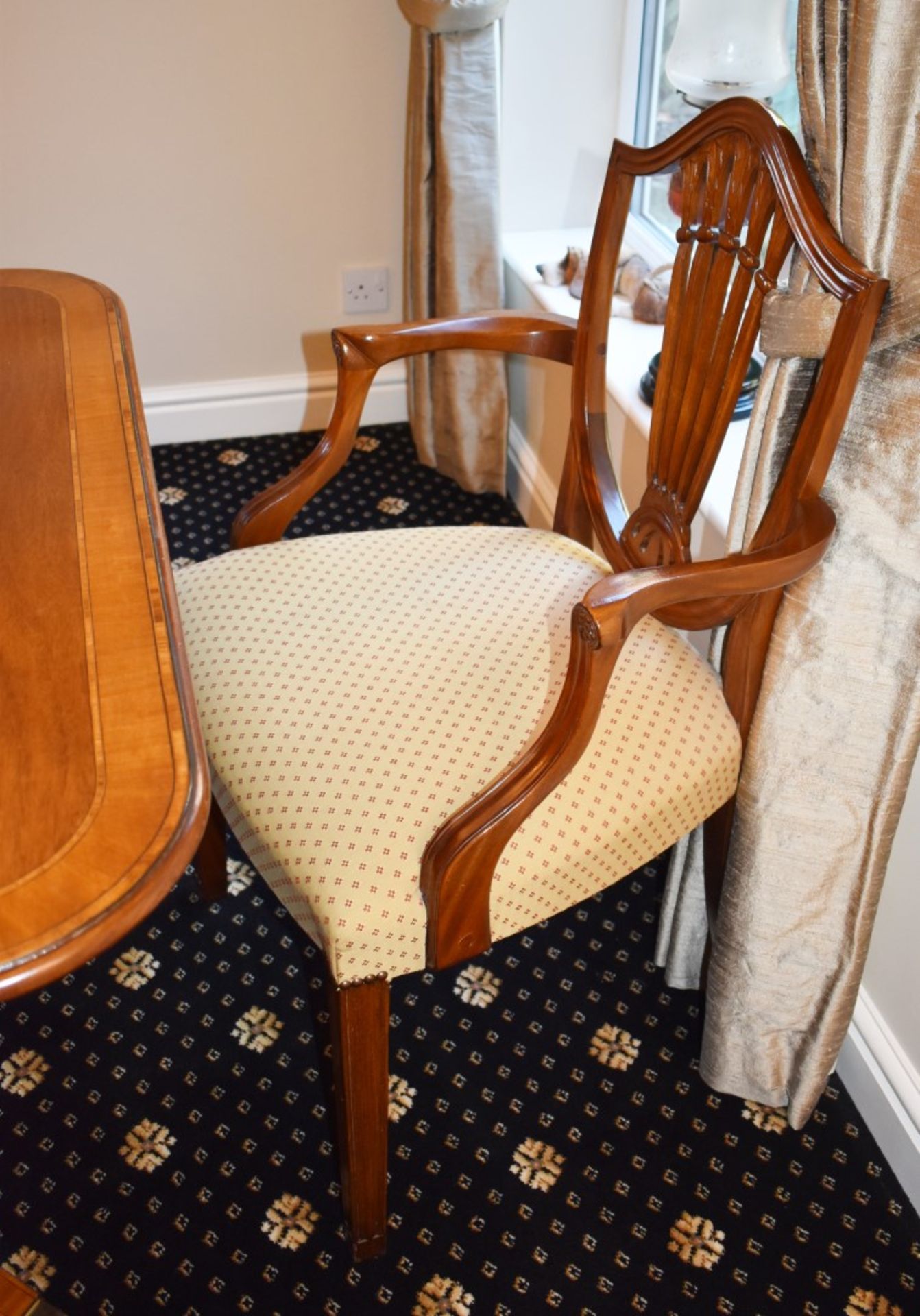 1 x Brights of Nettlebed Twin Pedestal Extending Mahogany Dining Table With Vener Parameter and - Image 23 of 33