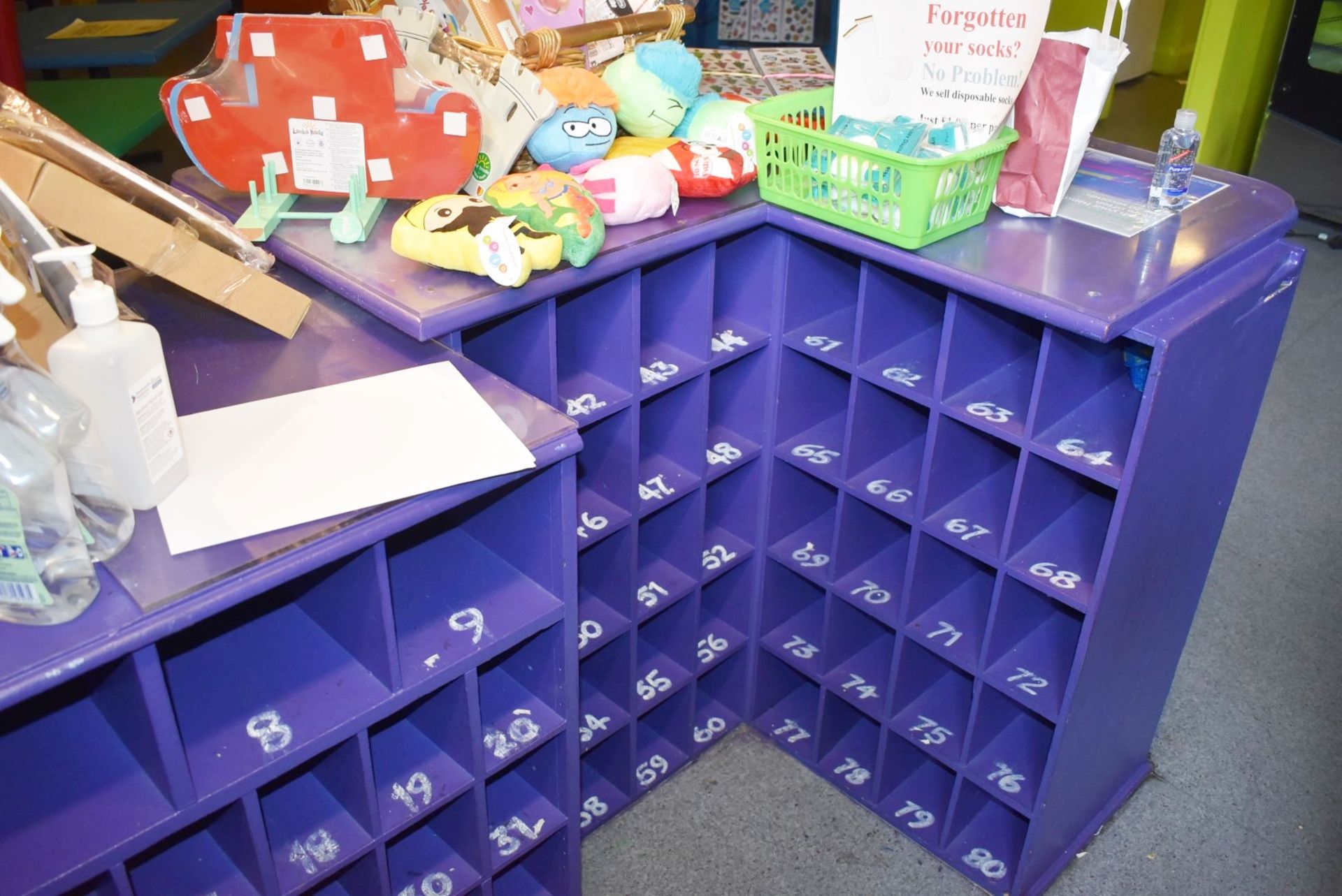 1 x Reception Counter With Features Such as Hatch Door, Ticket Rollers, Pigeon Holes, Key Hooks - Image 2 of 8