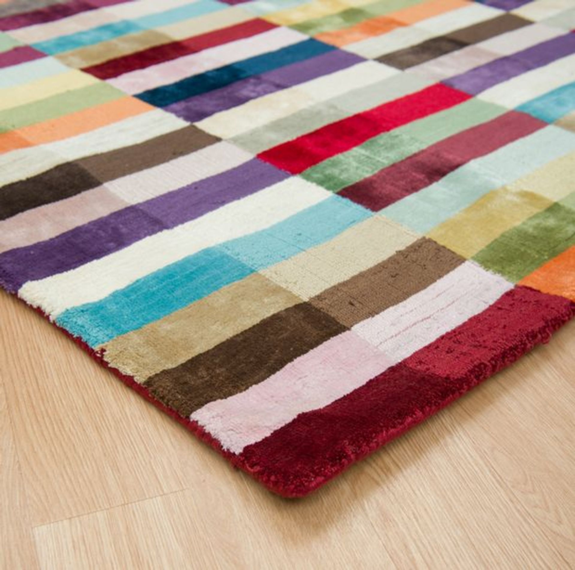 1 x Asiatic DECO Multi-coloured Rug - Hand Woven In India - Dimensions: 160 x 230cm - RRP £489.99 - Image 3 of 5