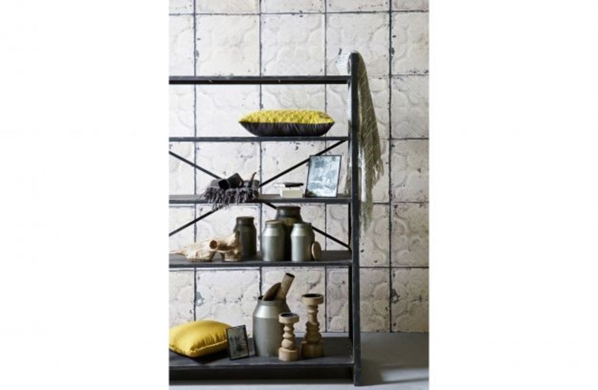 1 x BePureHome 'SPLURGE' Contemporary Black Metal Open Cabinet / Shelving Unit - RRP £510.00 - Image 2 of 4