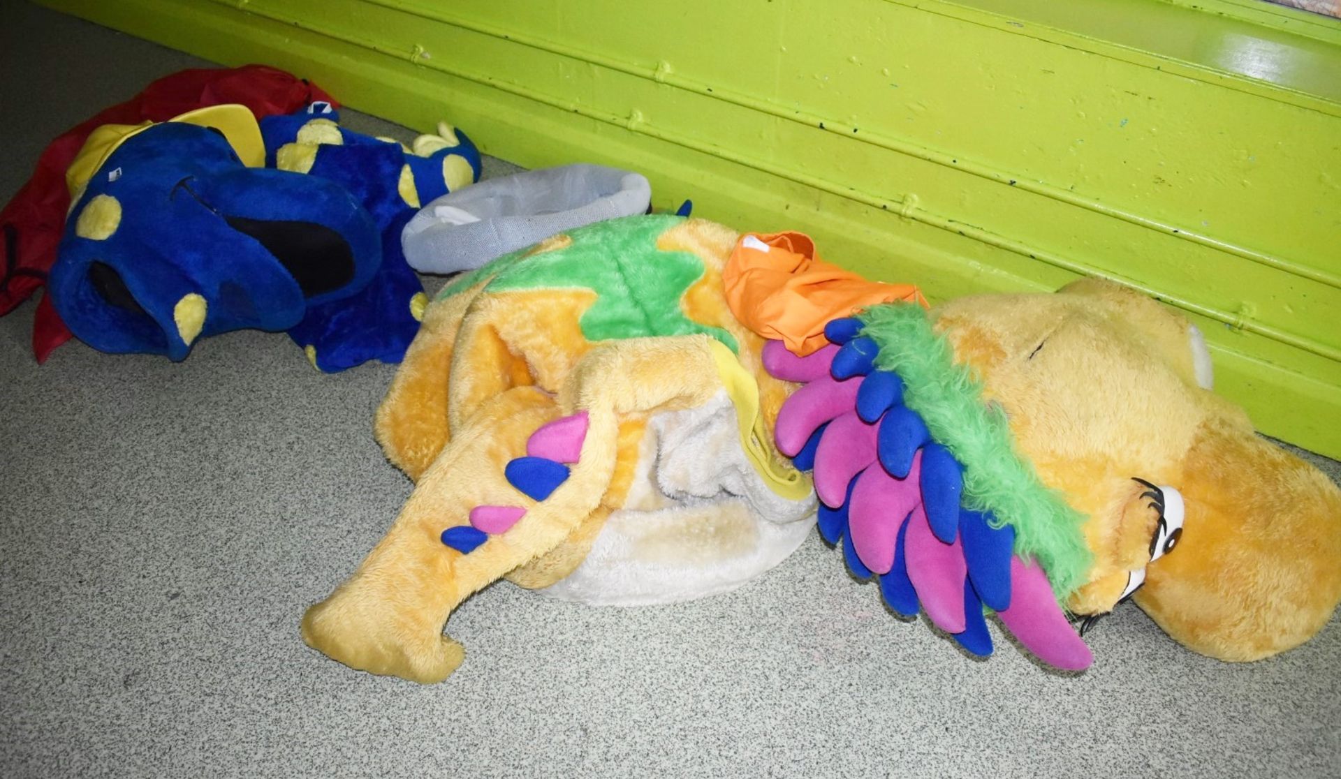 2 x Dinosaur Mascot Suits - Includes Body Suits, Heads, Feet and Protective Carry Bags - Image 2 of 7