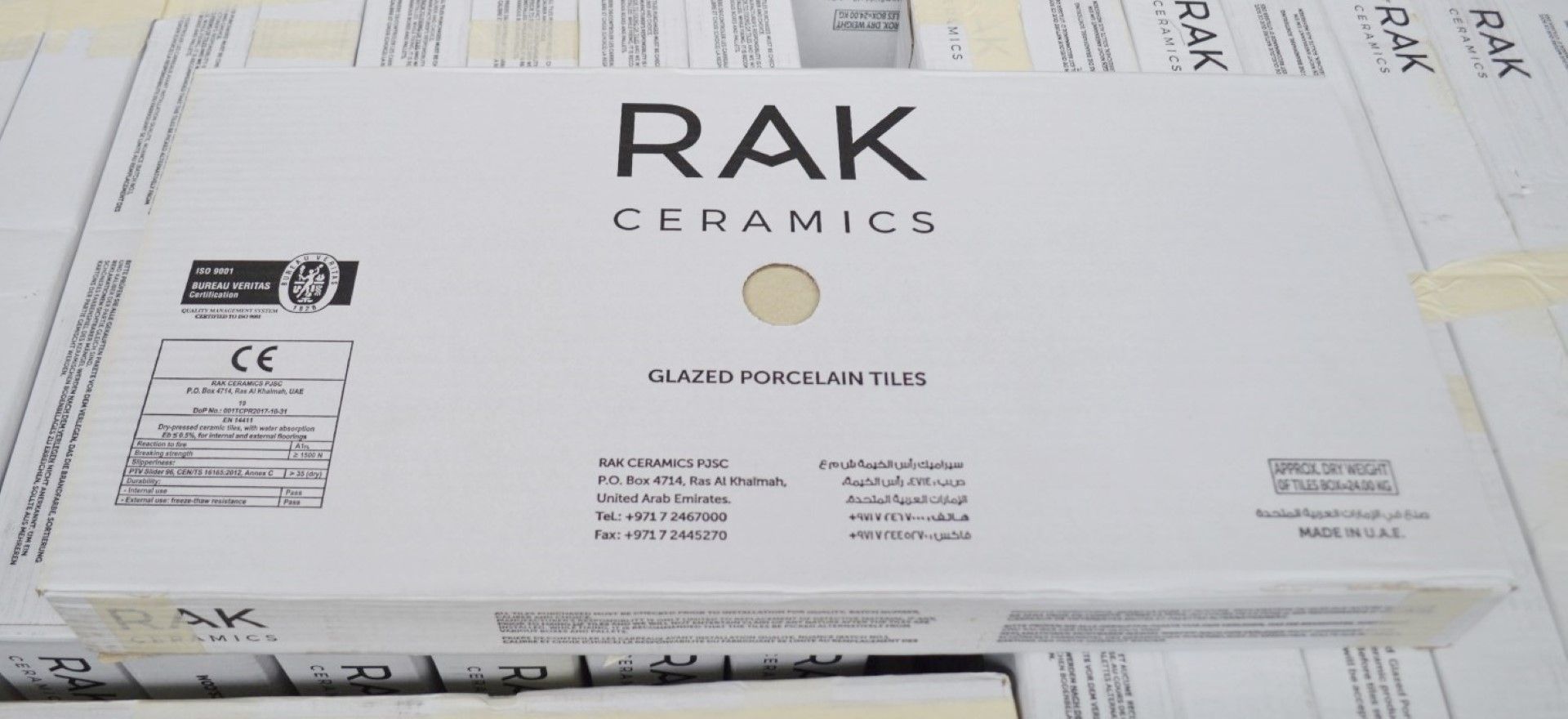 12 x Boxes of RAK Porcelain Floor or Wall Tiles - Concrete Sand Design Design in Beige - 30 x 60 - Image 7 of 10