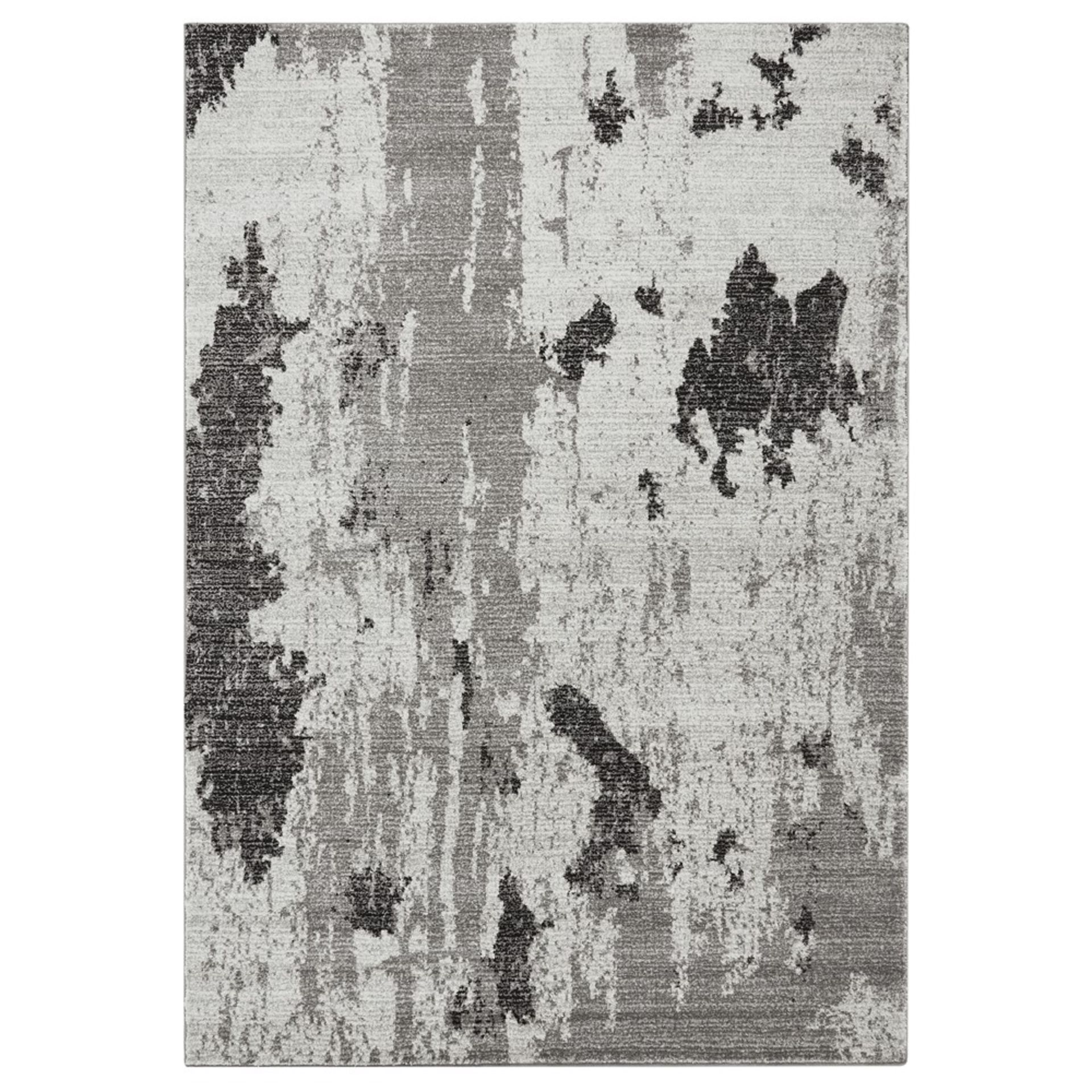 1 x Asiatic NOVA Abstract Rug In Painterly Charcoal (NV17) - Dimensions: 200x290cm - RRP £189.00 - Image 2 of 3