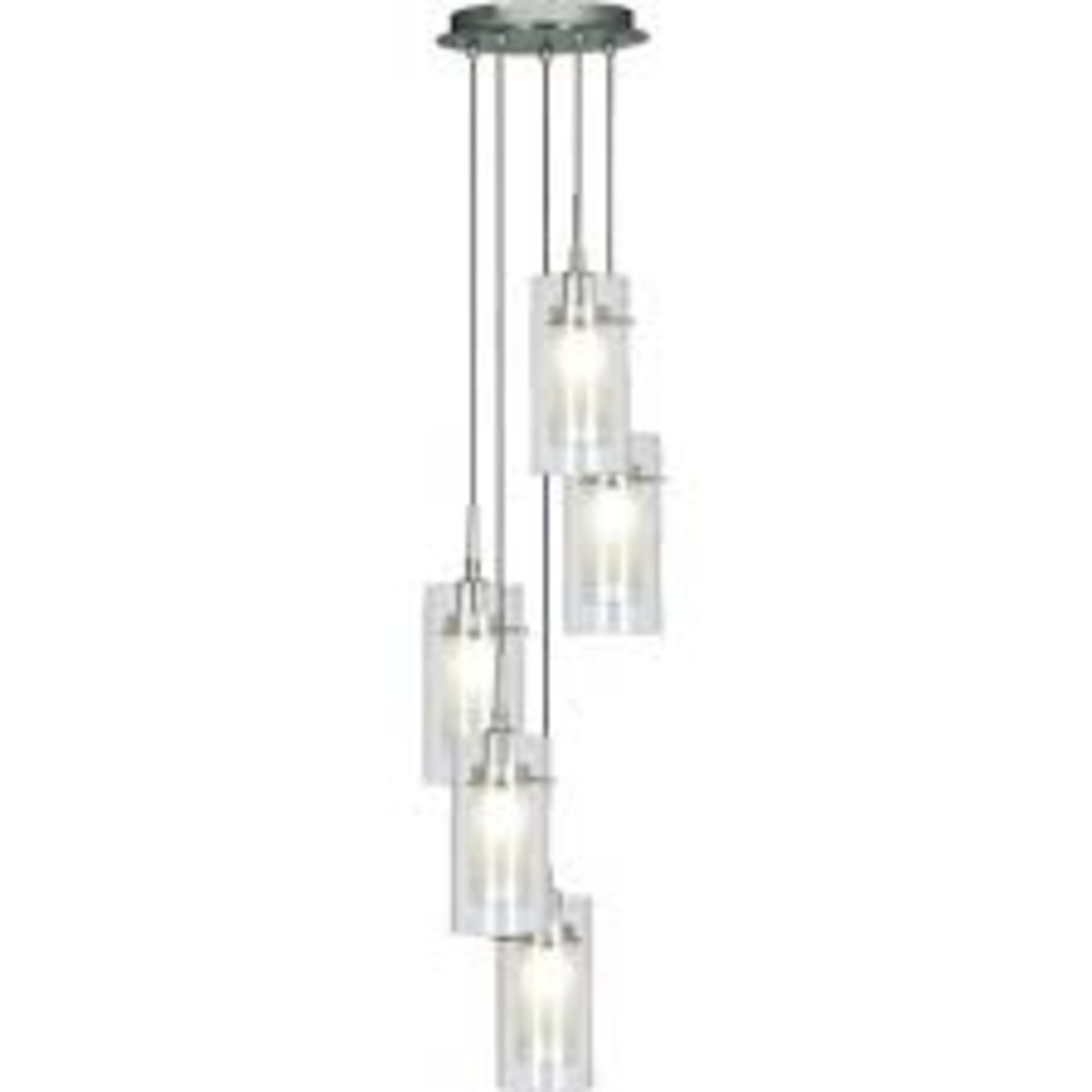1 x Searchlight Duo 1 Double glass light pendant - Ref: 2305-5 - New and Boxed stock - RRP: £160 - Image 4 of 4