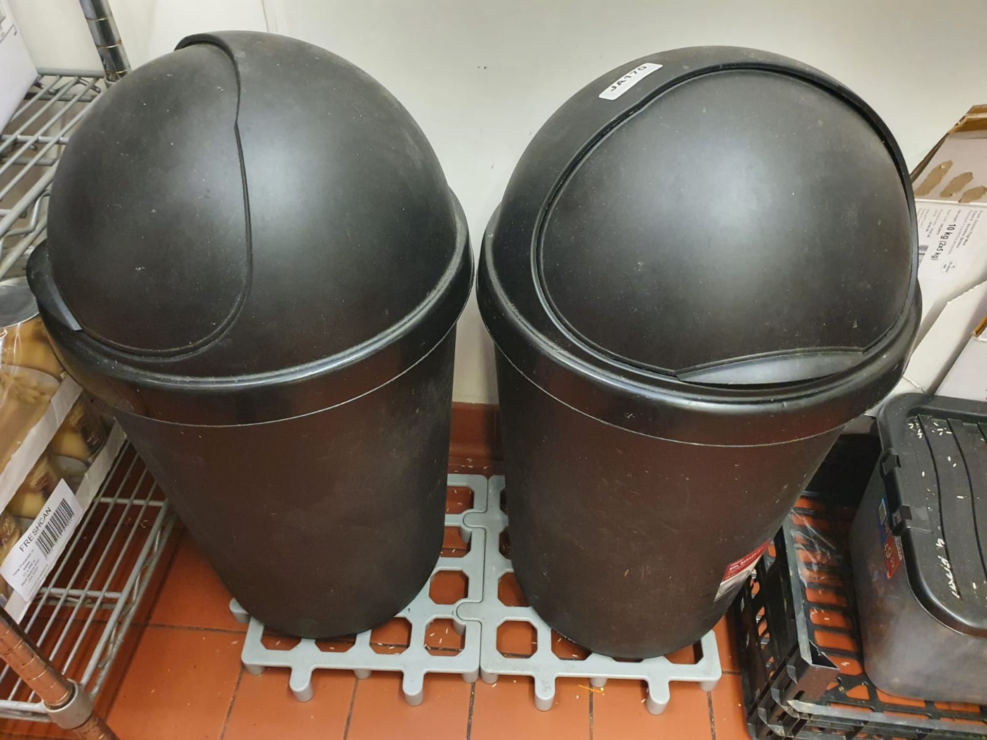 2 x Plastic Waste Bins - CL532 - Ref JA170 - Location: London, EC4N Auction details: Contents of