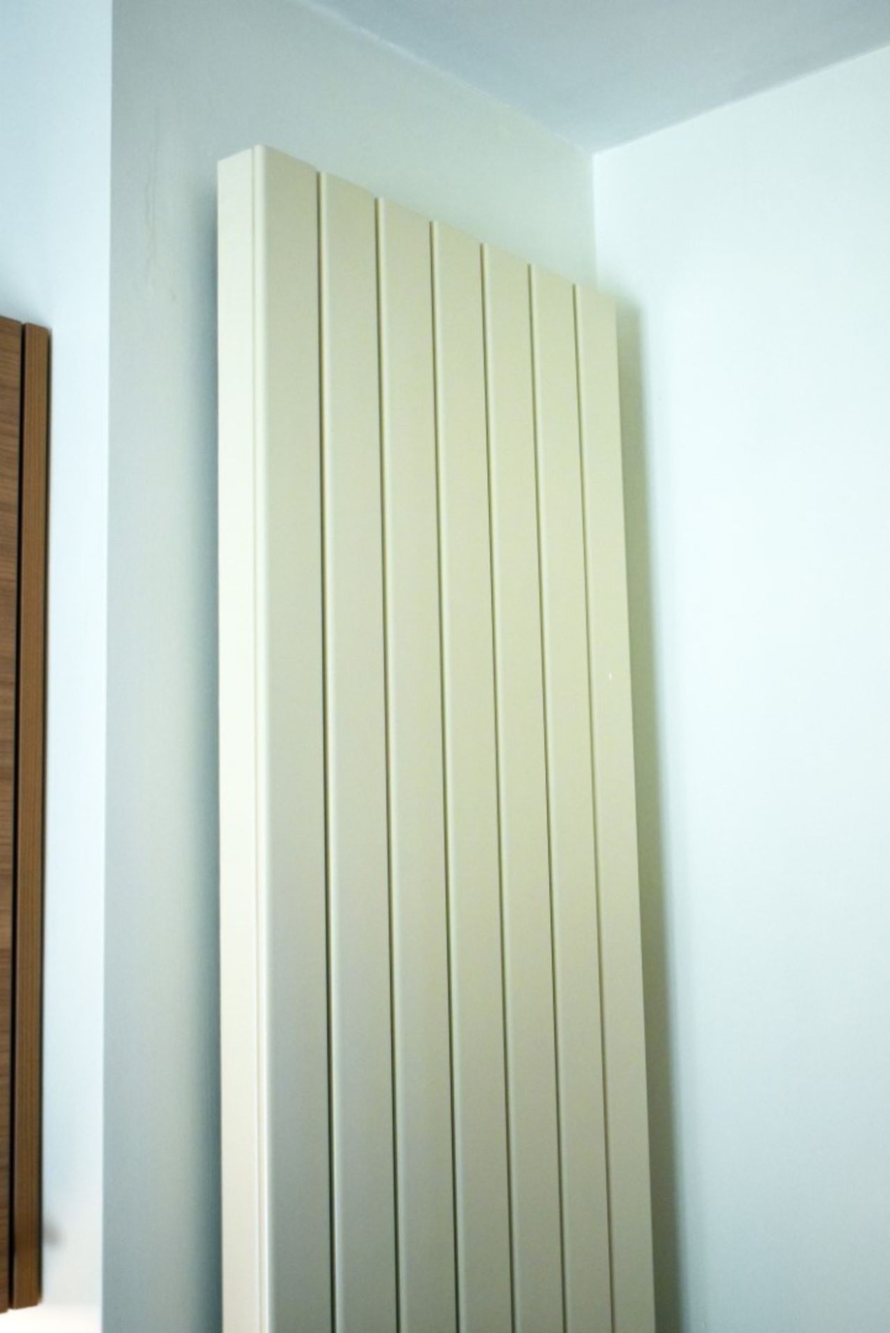 1 x Jaga Vertical Wall Panel Radiator With Vale - Cream Finish Suitable For All Interiors - H200 x - Image 6 of 9