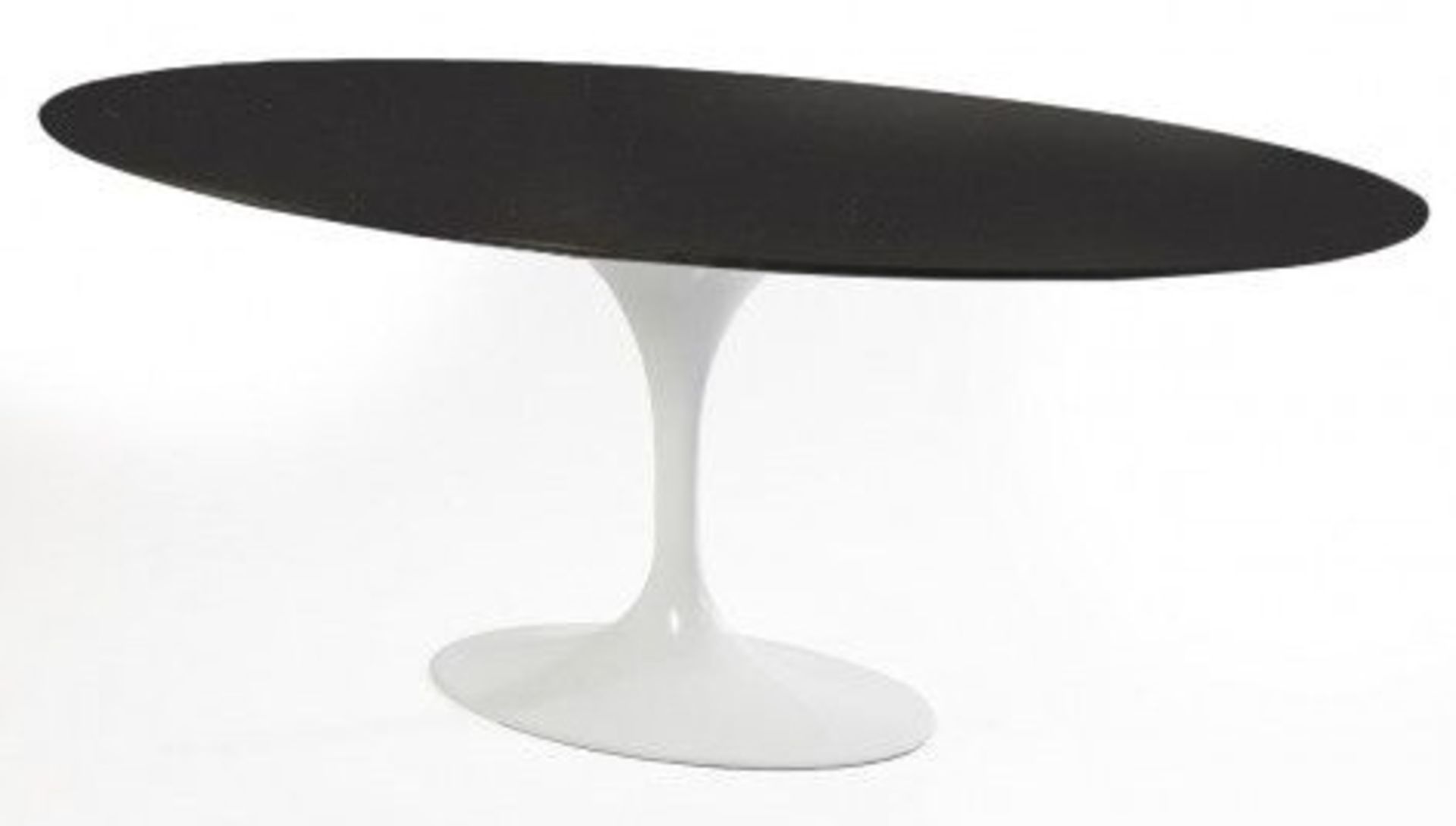 1 x Eero Saarinen Inspired 198cm Long Grey Granite Tulip Dining Table - 1950s Style - RRP £4,000