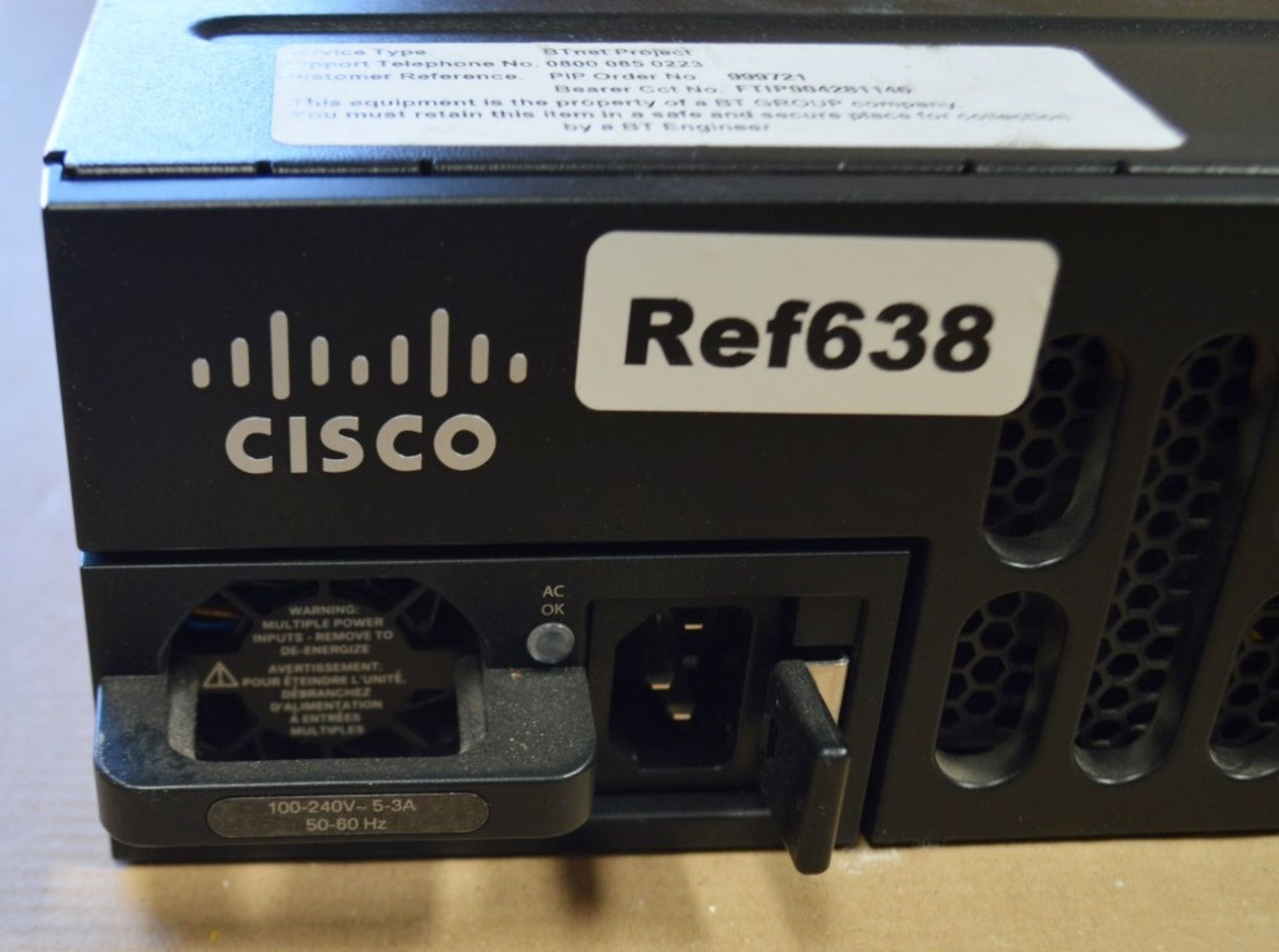 1 x Cisco ISR4451-X Integrated Services Router - Used, From A Working Environment - Ref638 - - Image 3 of 4