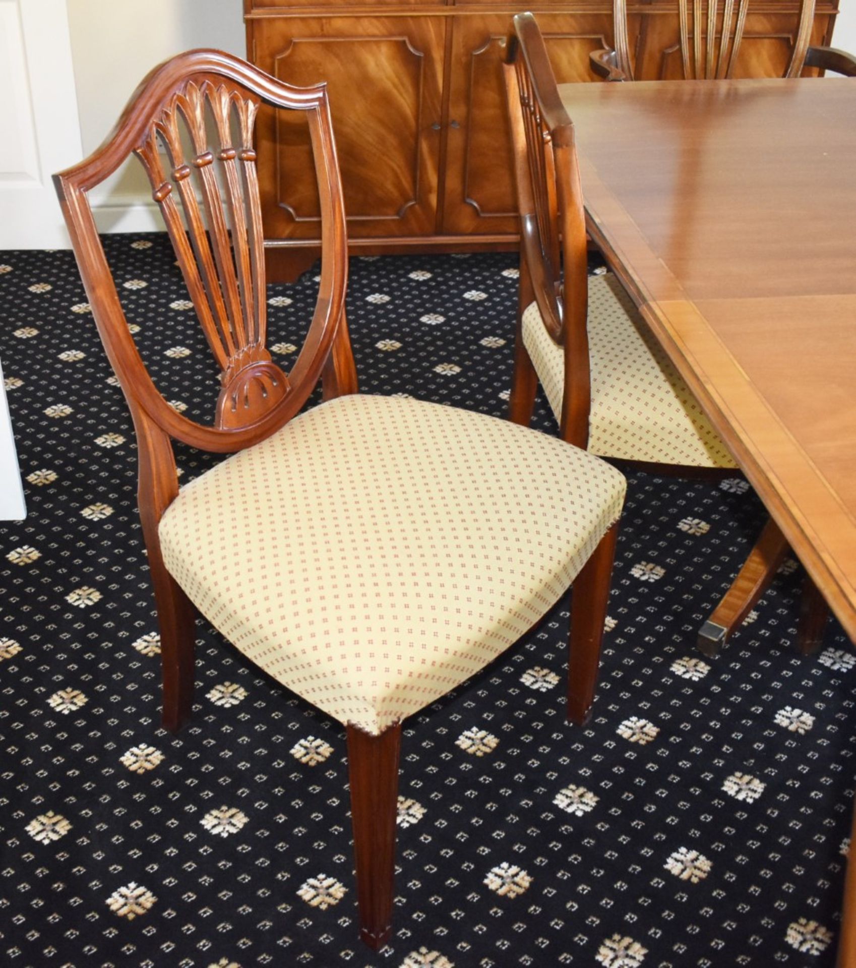 1 x Brights of Nettlebed Twin Pedestal Extending Mahogany Dining Table With Vener Parameter and - Image 6 of 33